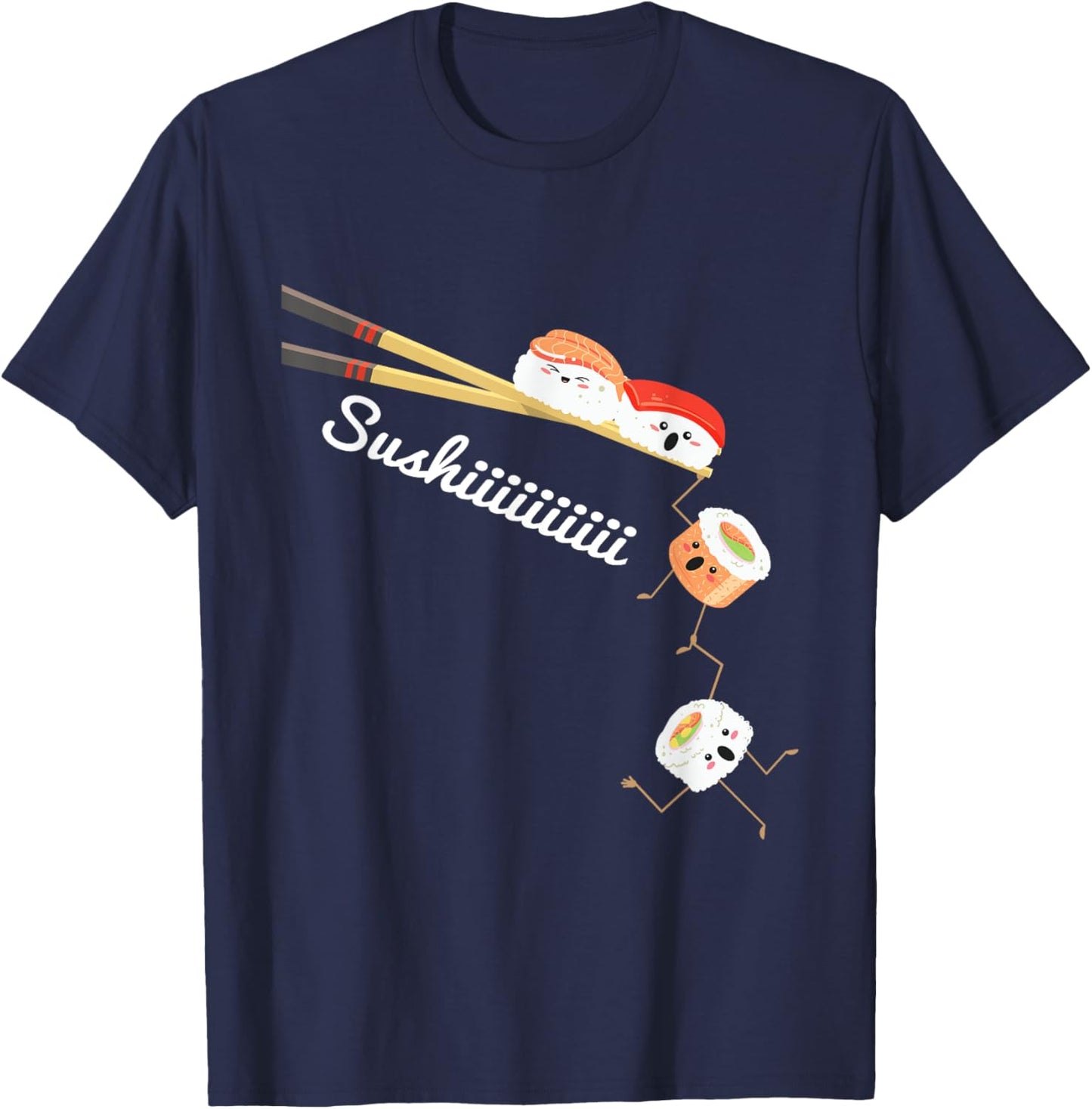 Sushi Lover Japan Lover Japanese Cuisine Chef Foodie T-Shirt - T-Shirt | Navy