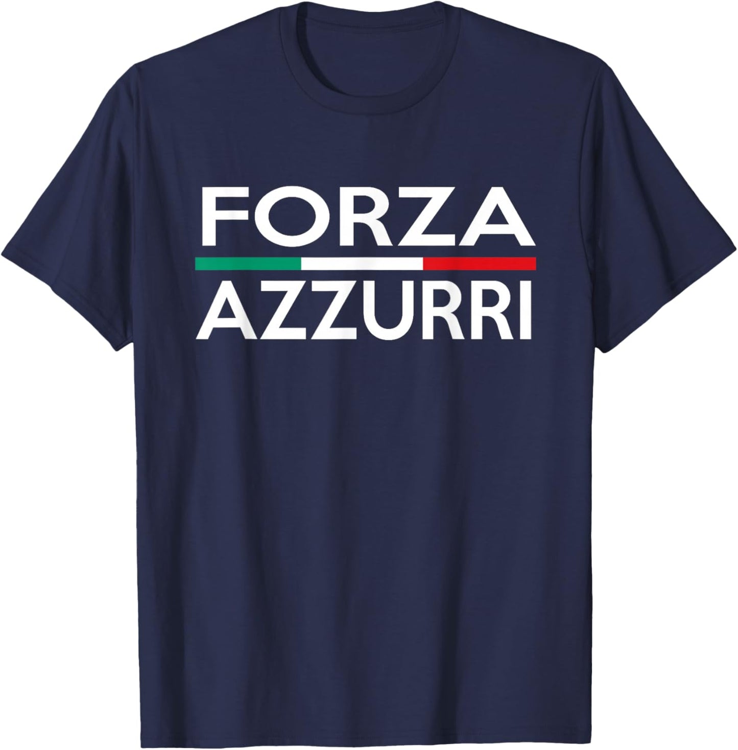 Italy National Pride | Forza Azzurri Italia T-Shirt - T-Shirt | Navy