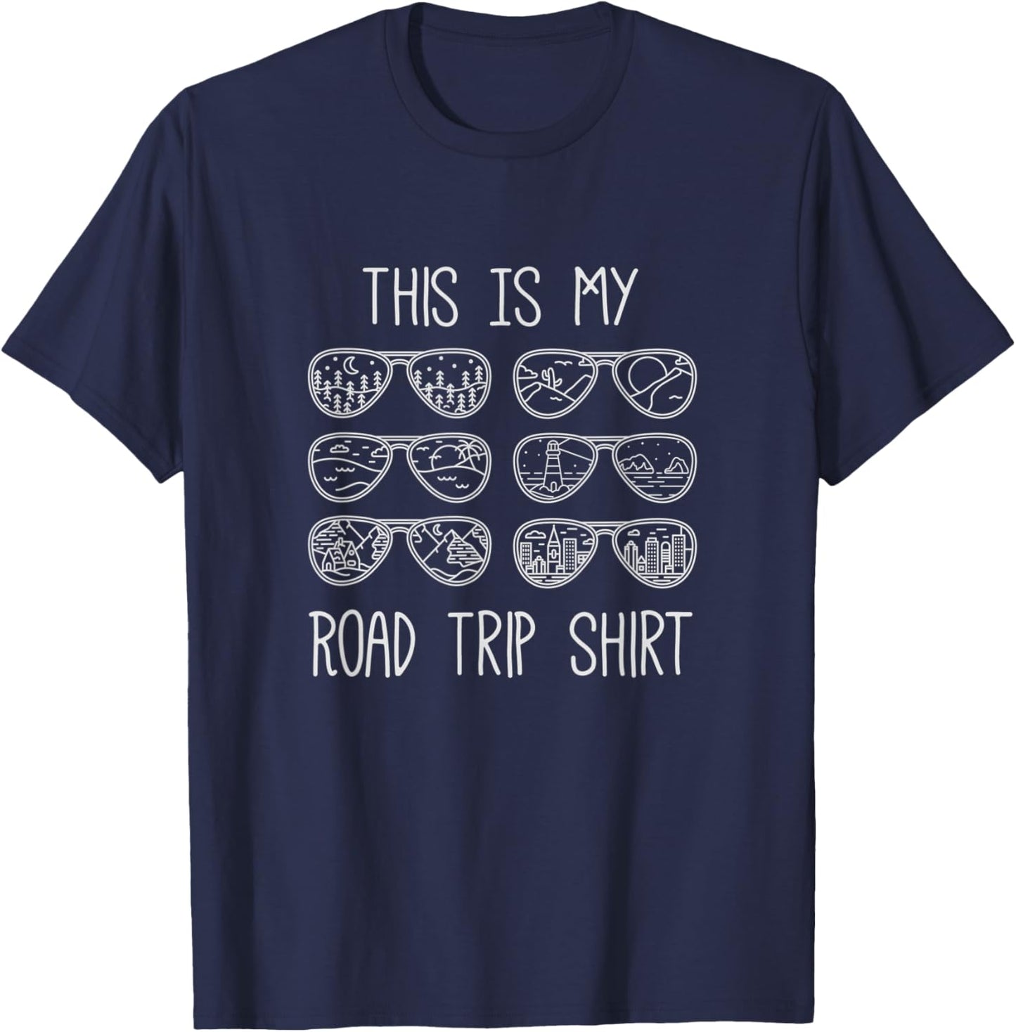This Is My Road Trip Shirt - Vacation Family Friend Camping T-Shirt - T-Shirt | Navy