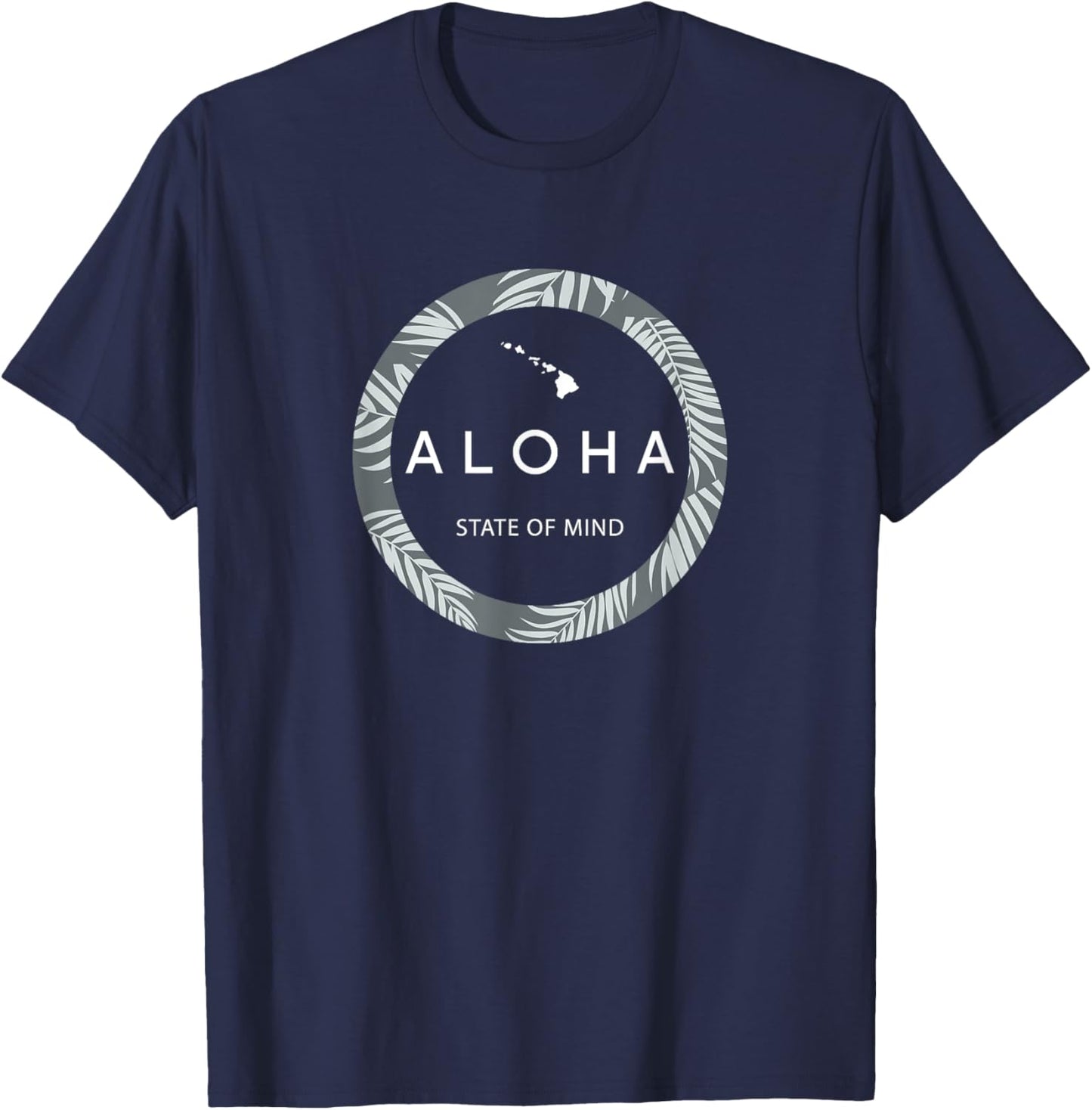 Aloha Hawaii Palm Tree - Feel the Aloha Hawaiian Spirit !! T-Shirt - T-Shirt | Navy