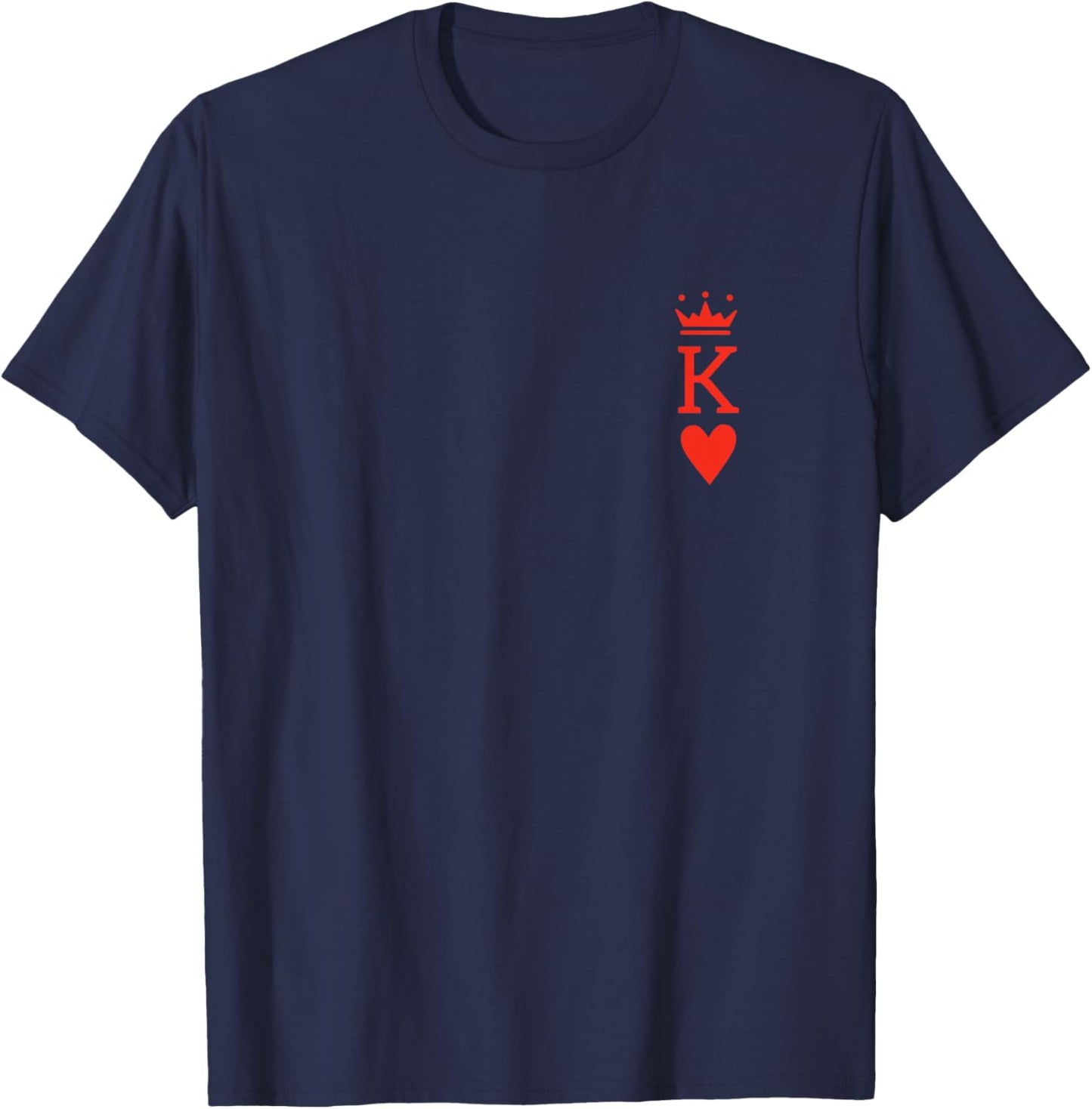 I'm Her King Boyfriend Husband Men Matching Outfits Couples T-Shirt - T-Shirt | Navy