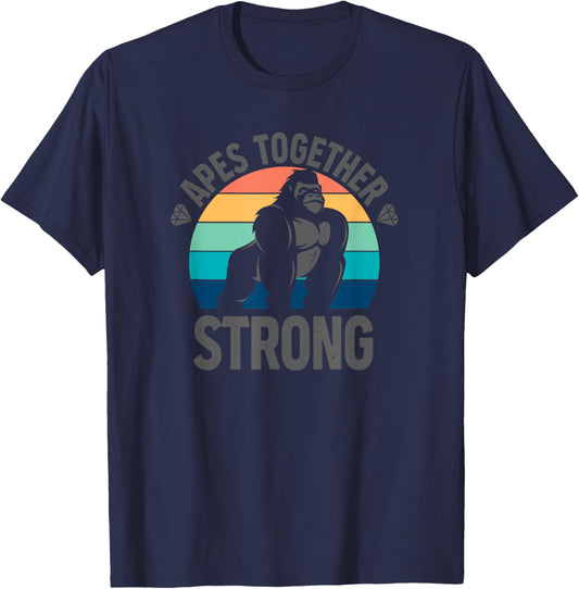 Apes Together Strong T-Shirt - T-Shirt | Navy
