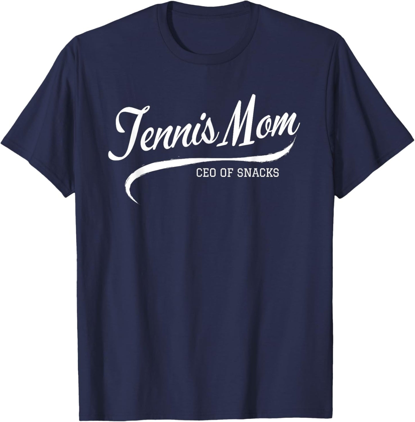 Women’s Tennis Mom Proud Tennis Mama Game Day Snack T-Shirt - T-Shirt | Navy
