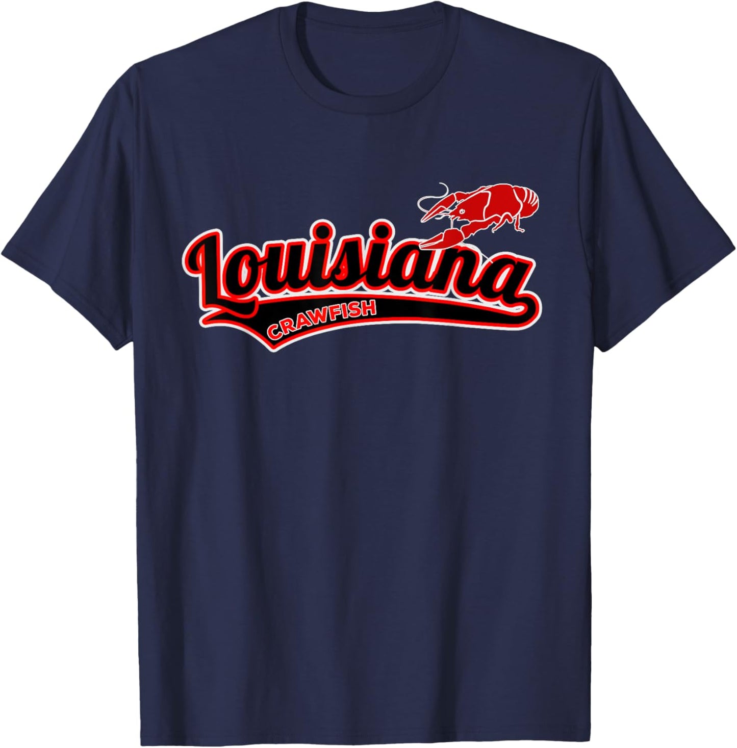 Louisiana Crawfish Funny College Boil Crew T-Shirt - T-Shirt | Navy