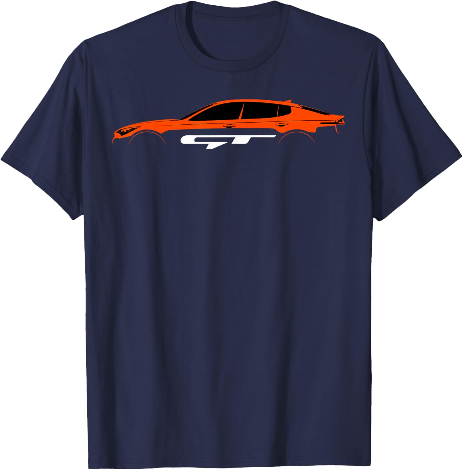 Stinger GT KDM Orange Silhouette T-Shirt - T-Shirt | Navy
