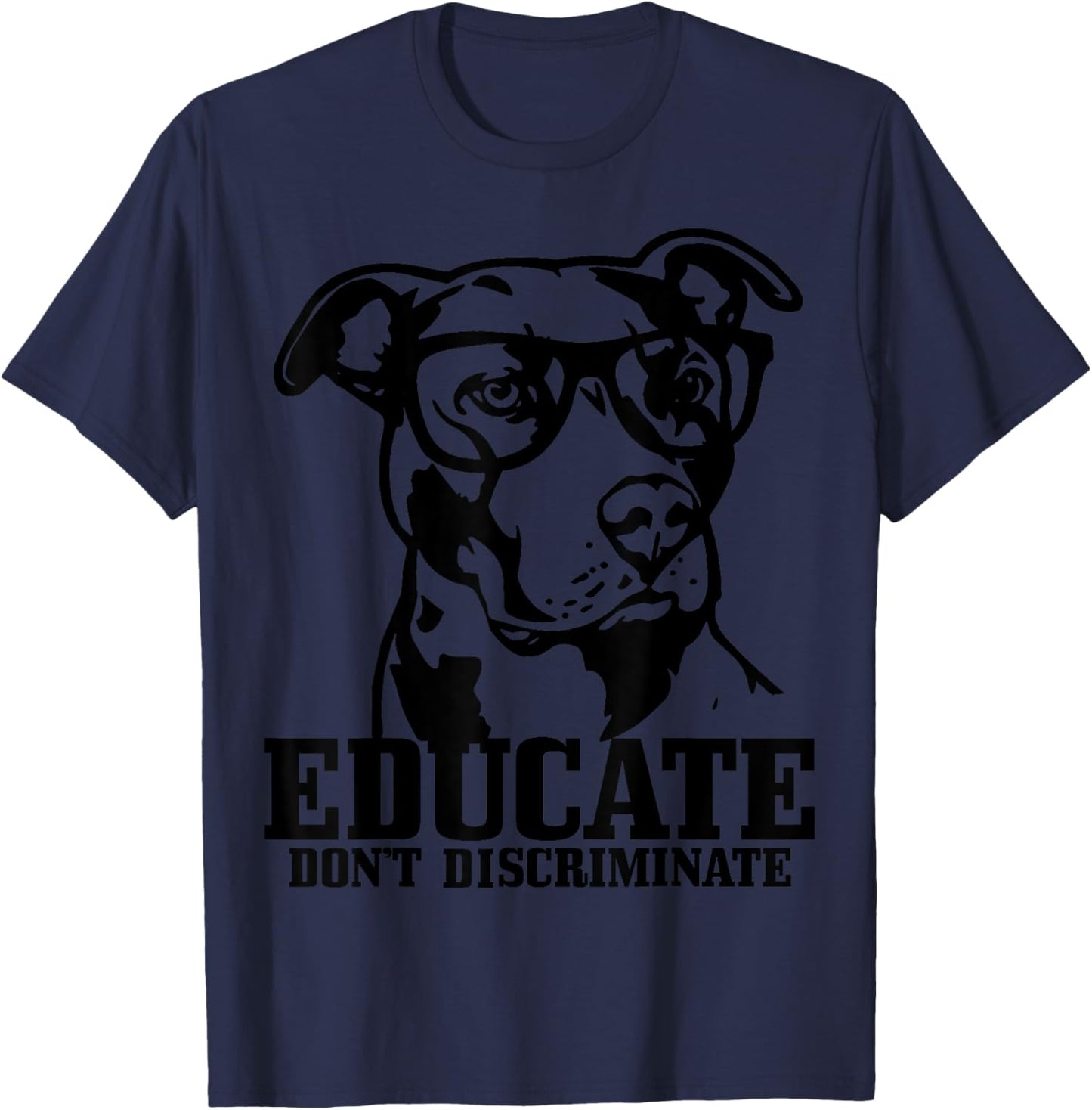 Pitbull Funny Dog Pitbull Mama Papa T-Shirt - T-Shirt | Navy
