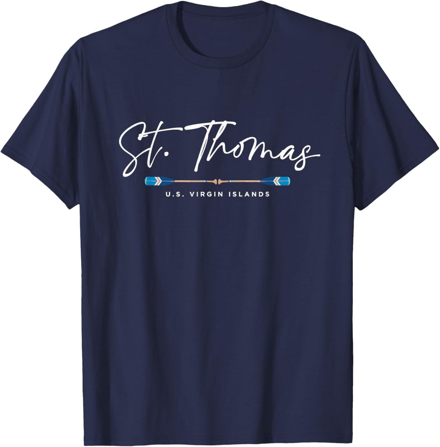 St. Thomas USV Islands Beach Graphic T-Shirt - T-Shirt | Navy