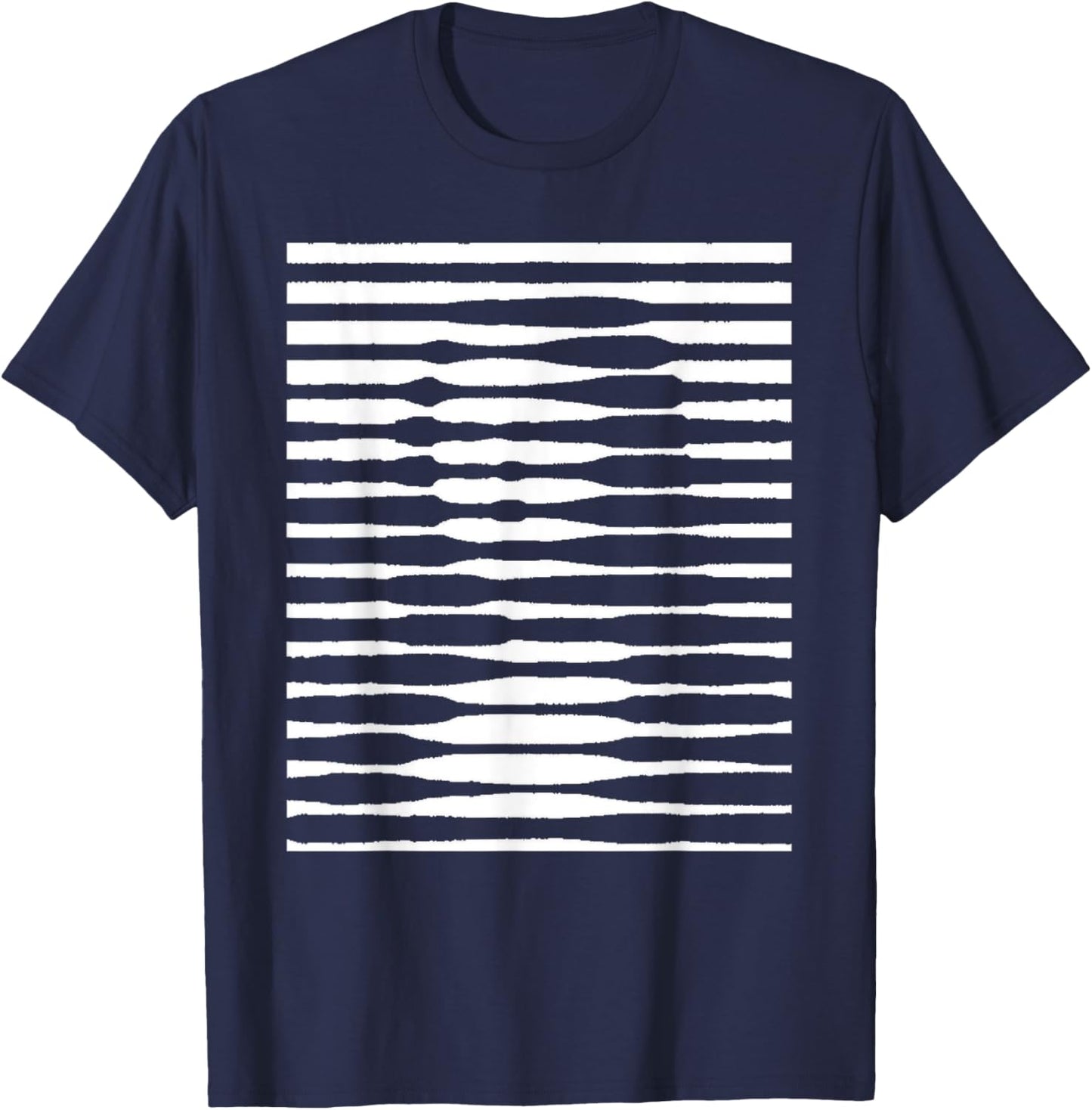 Funny Mona Illusion Lisa Painting Art da Art Vinci T-Shirt - T-Shirt | Navy