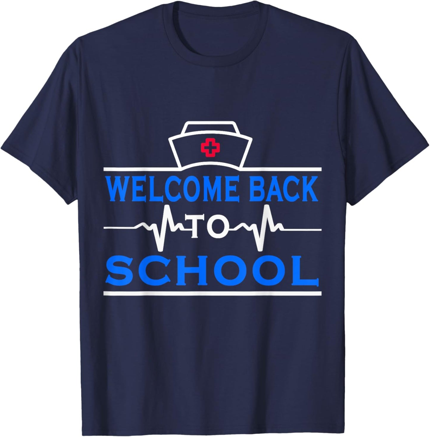 Elementary School Registered Nurse Back To School Nursing T-Shirt - T-Shirt | Navy