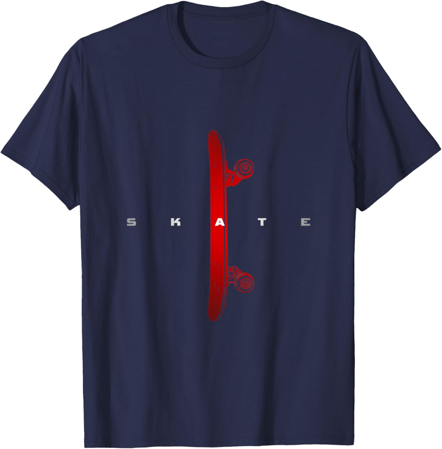 Skateboarding Skateboard Apparel - Skateboarder Skateboard T-Shirt - T-Shirt | Navy