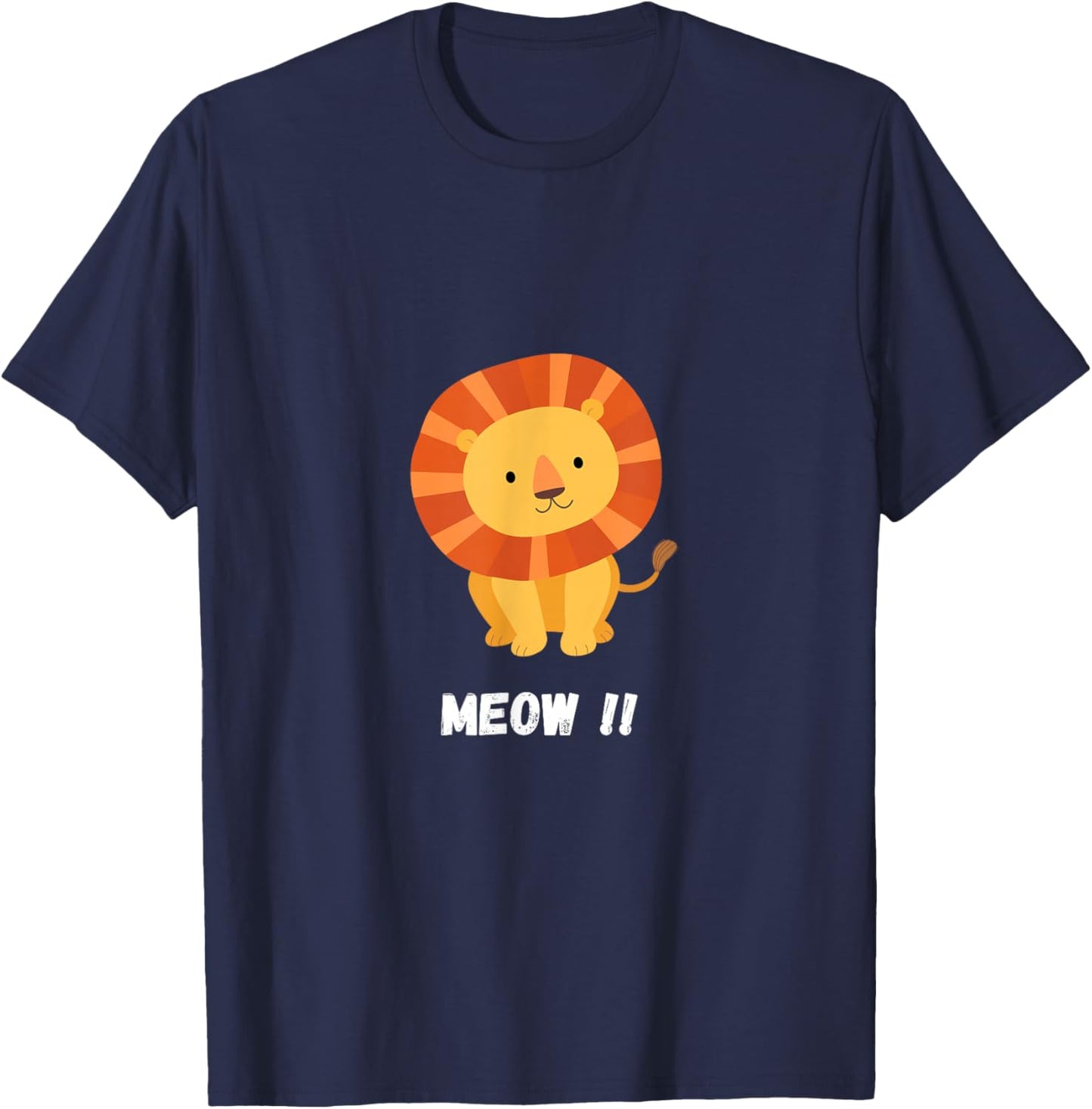 Lion Meow Meow Costume Carnival T-Shirt - T-Shirt | Navy