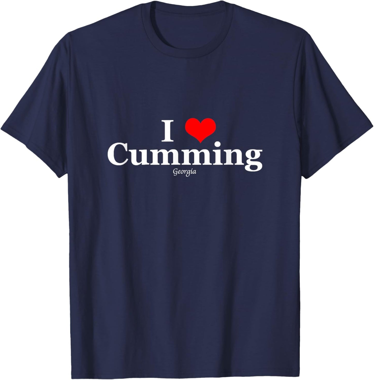 I Heart Cumming, Georgia T-Shirt - T-Shirt | Navy