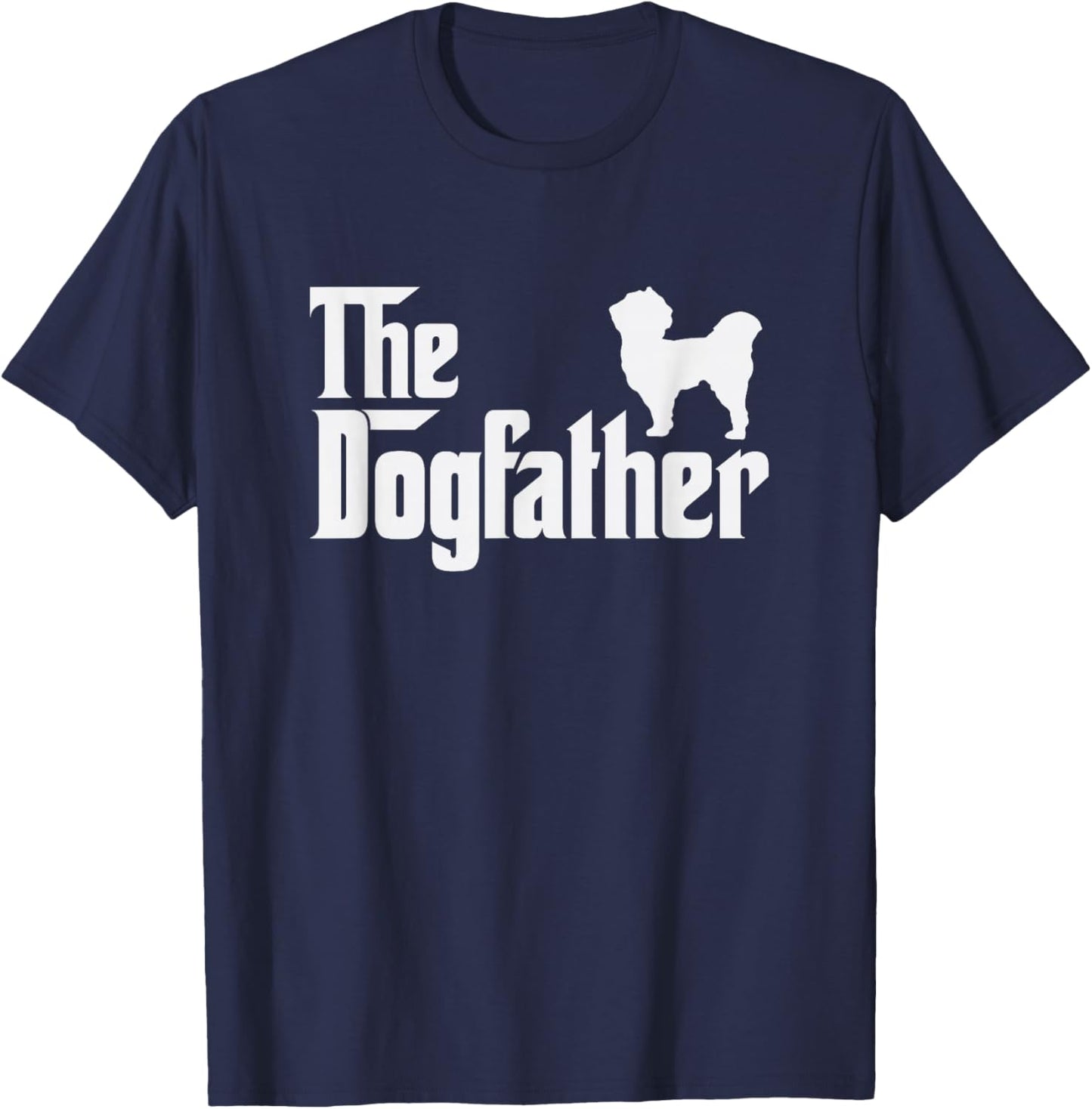 maltese shih tzu DogFather Funny Dog Dad T-Shirt - T-Shirt | Navy