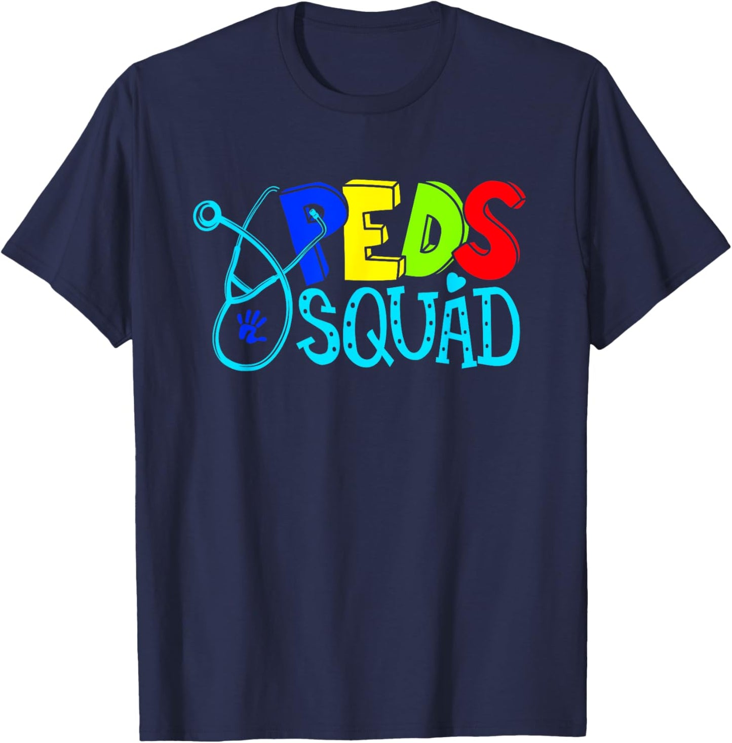 Pediatric Pediatrician Nurse Peds Squad T-Shirt - T-Shirt | Navy