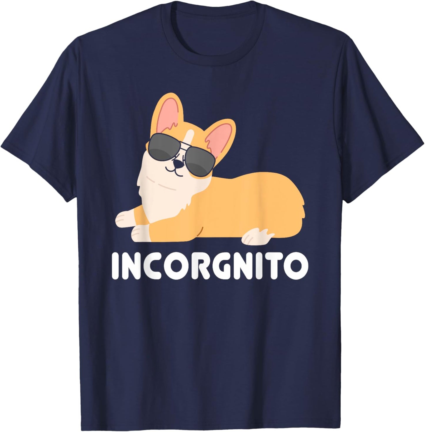 Incorgnito | Welsh Corgi Owner Funny Dog Lover Men Women Girls Kids T-Shirt - T-Shirt | Navy