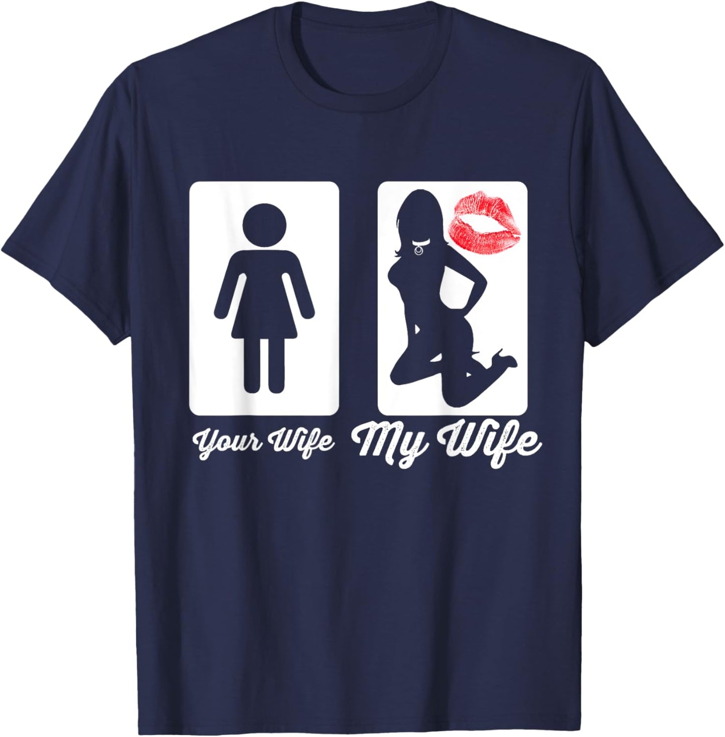 Your Wife My Wife Submissive Bdsm T Shirt Munch T-Shirt - T-Shirt | Navy