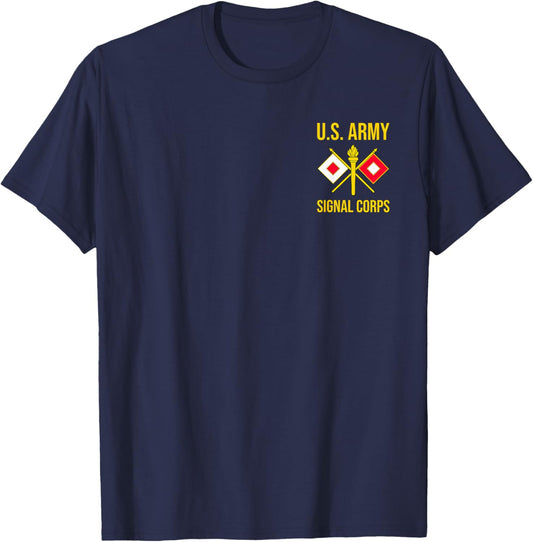 Army Signal Corps Branch USASC US T-Shirt - T-Shirt | Navy