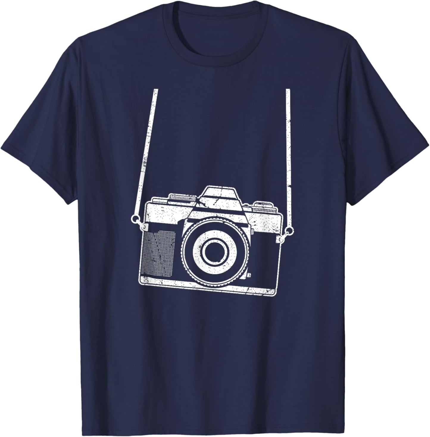 Funny Tourist Camera Photographer T-Shirt - T-Shirt | Navy