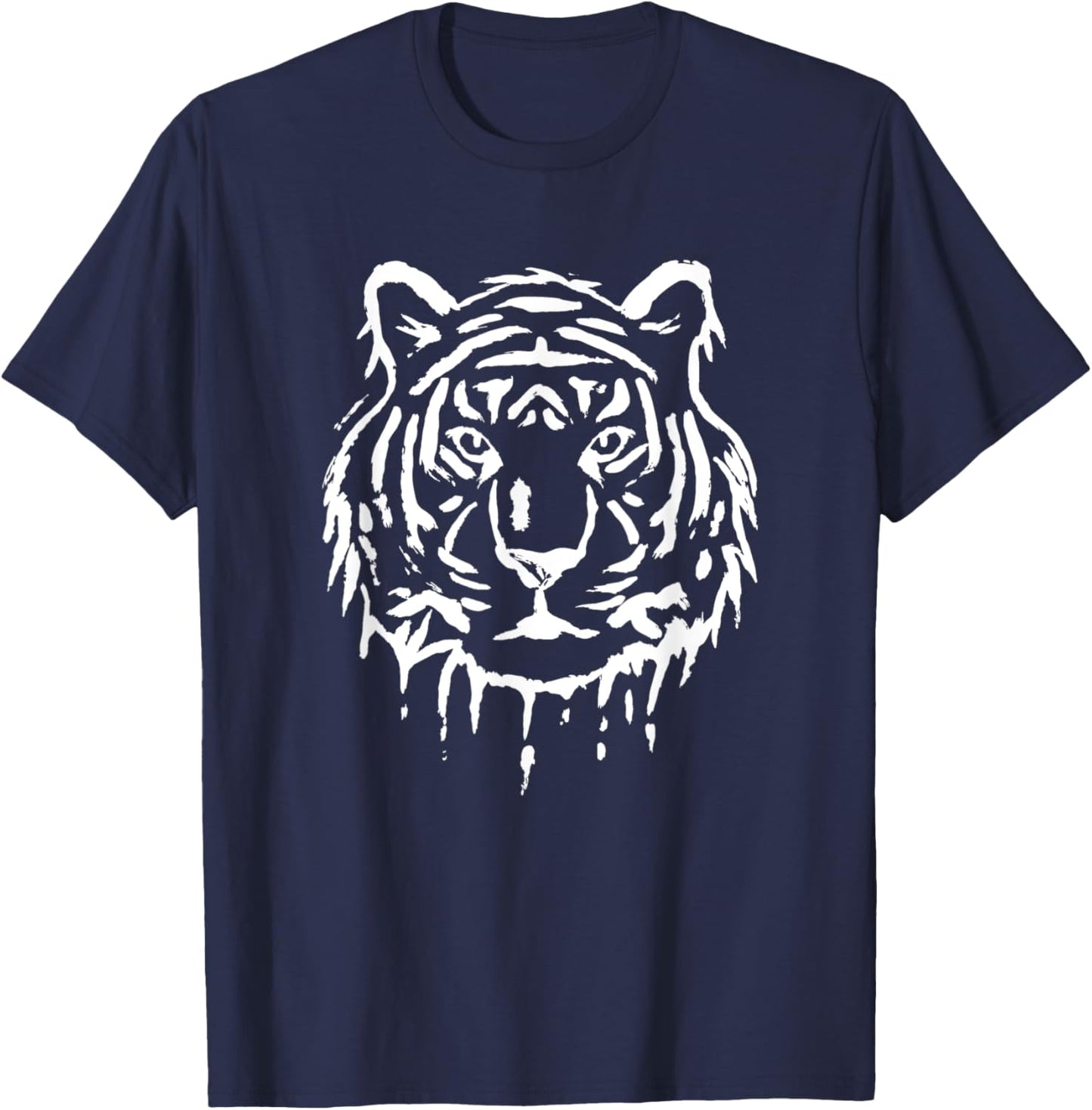 Tiger Design , Women, Boys & Girls T-Shirt - T-Shirt | Navy