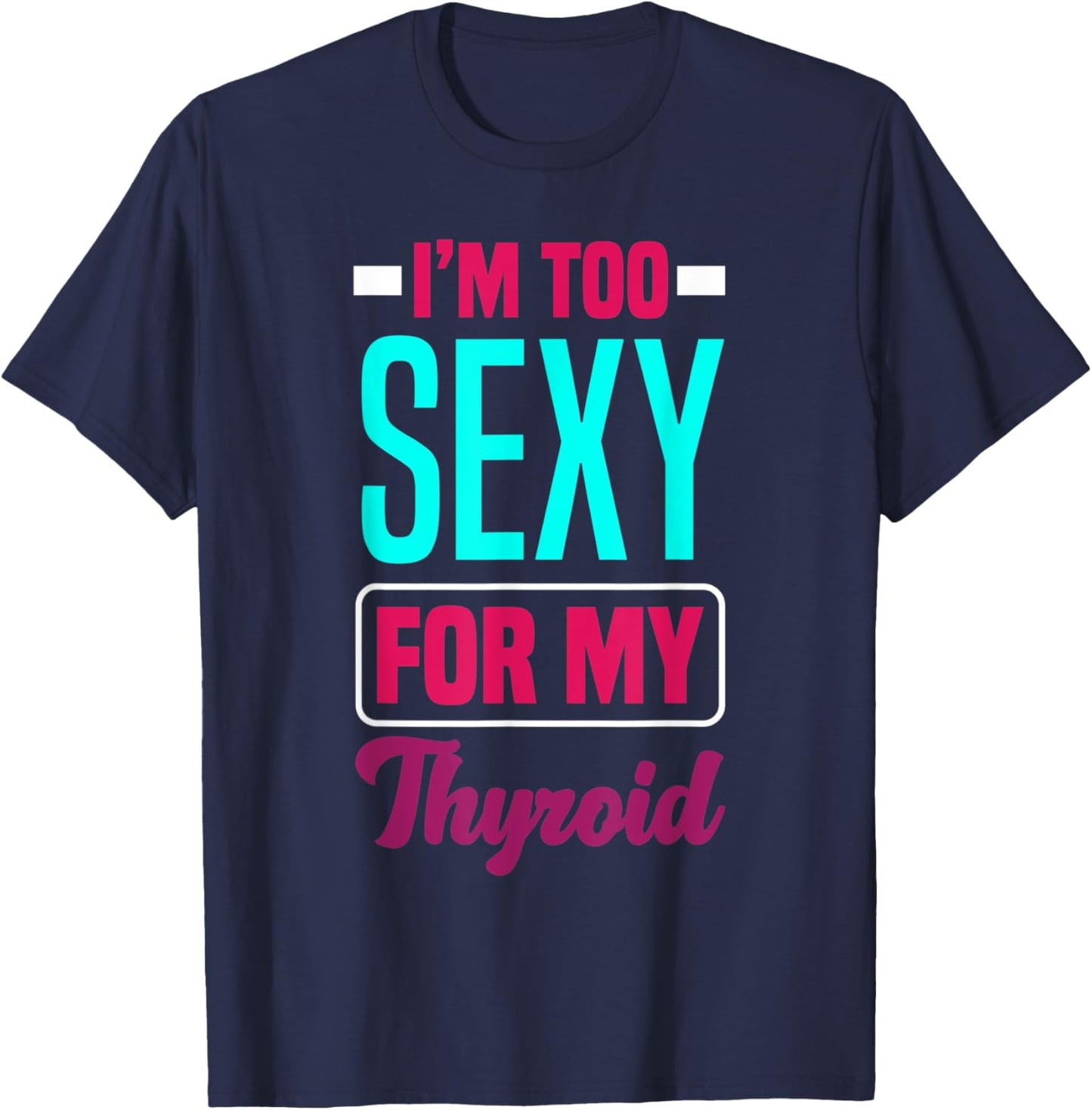 Thyroid Cancer Survivor Thyroid Cancer Awareness T-Shirt - T-Shirt | Navy