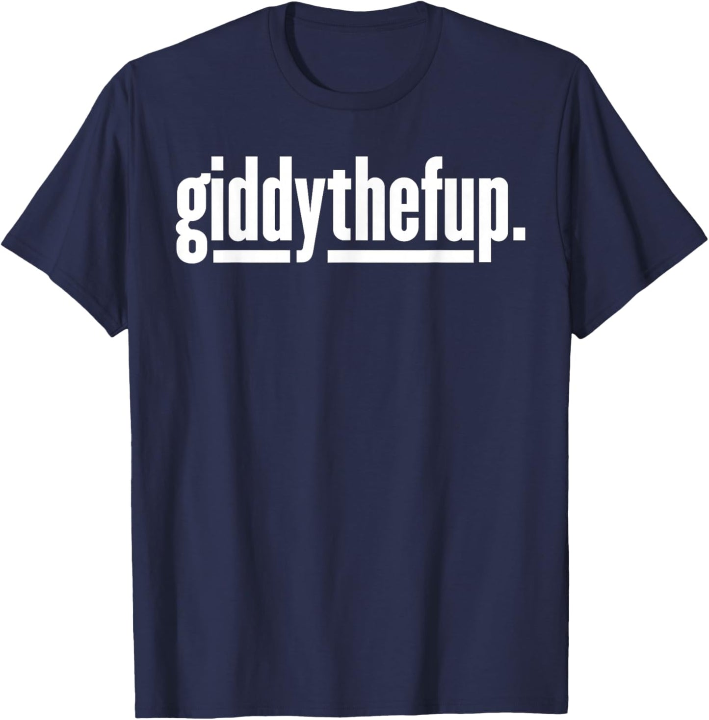 Funny Horse Racing Vintage Giddythefup KY Derby Horse Small T-Shirt - T-Shirt | Navy