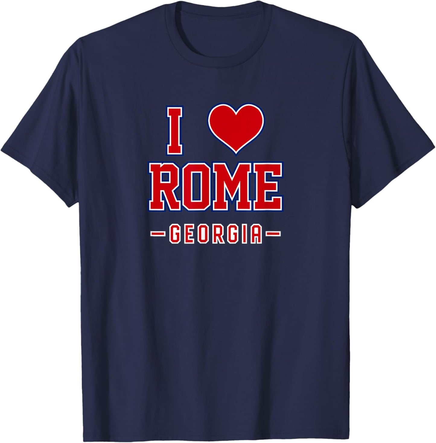 I Love Rome Georgia T-Shirt - T-Shirt | Navy