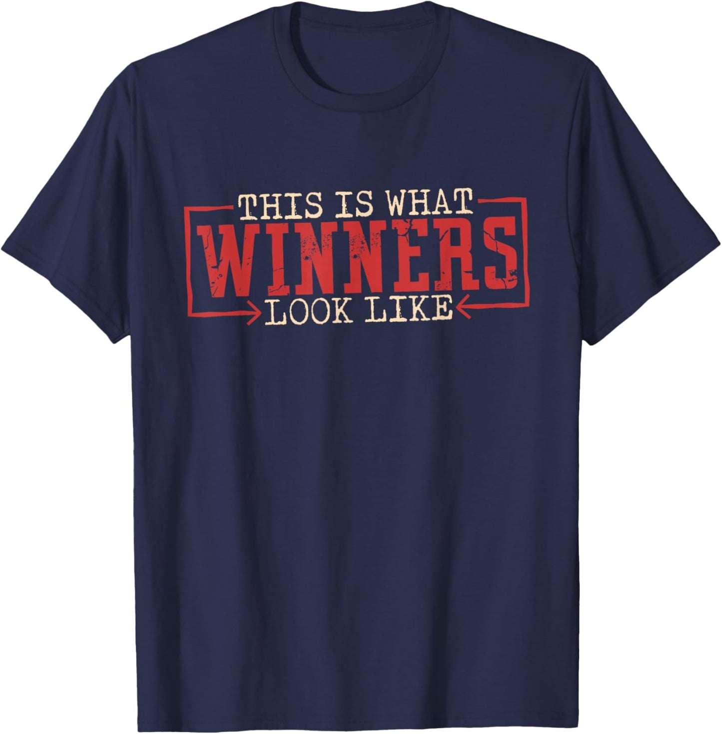 Motivation Workout & Training Winner Gifts -Adults, Kids Black T-Shirt - T-Shirt | Navy