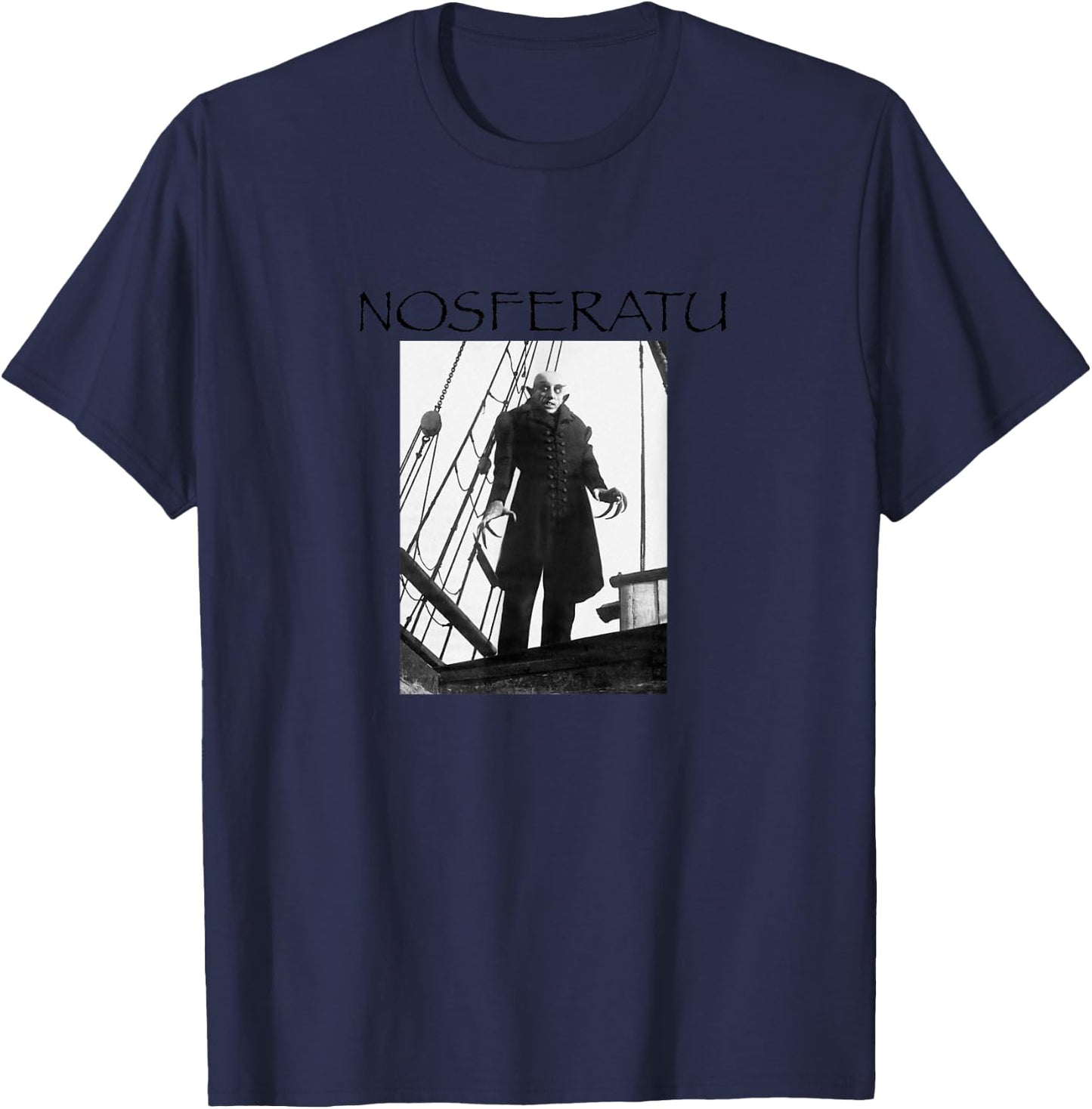 Officially Branded -Kids Black Cotton Modern Classic Fit - NOSFERATU T-Shirt - T-Shirt | Navy