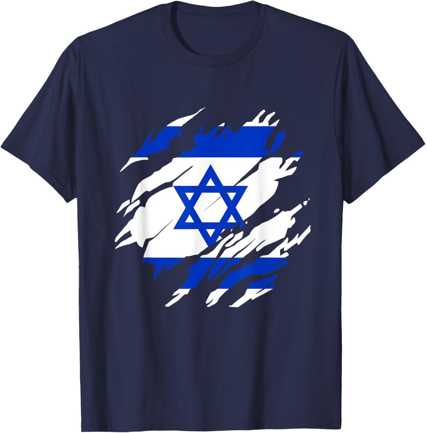Israeli Flag Israel T-Shirt - T-Shirt | Navy