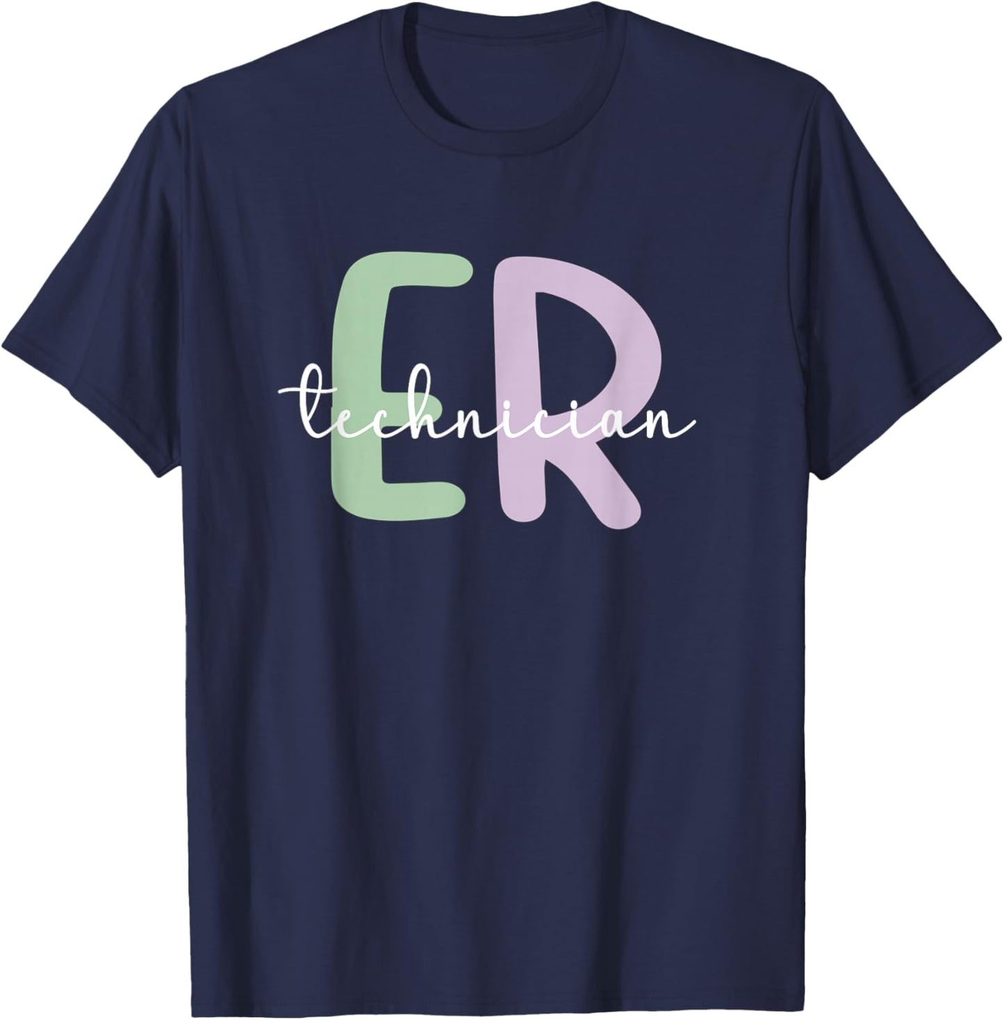 Emergency Room Technician ER Technician ER Tech T-Shirt - T-Shirt | Navy