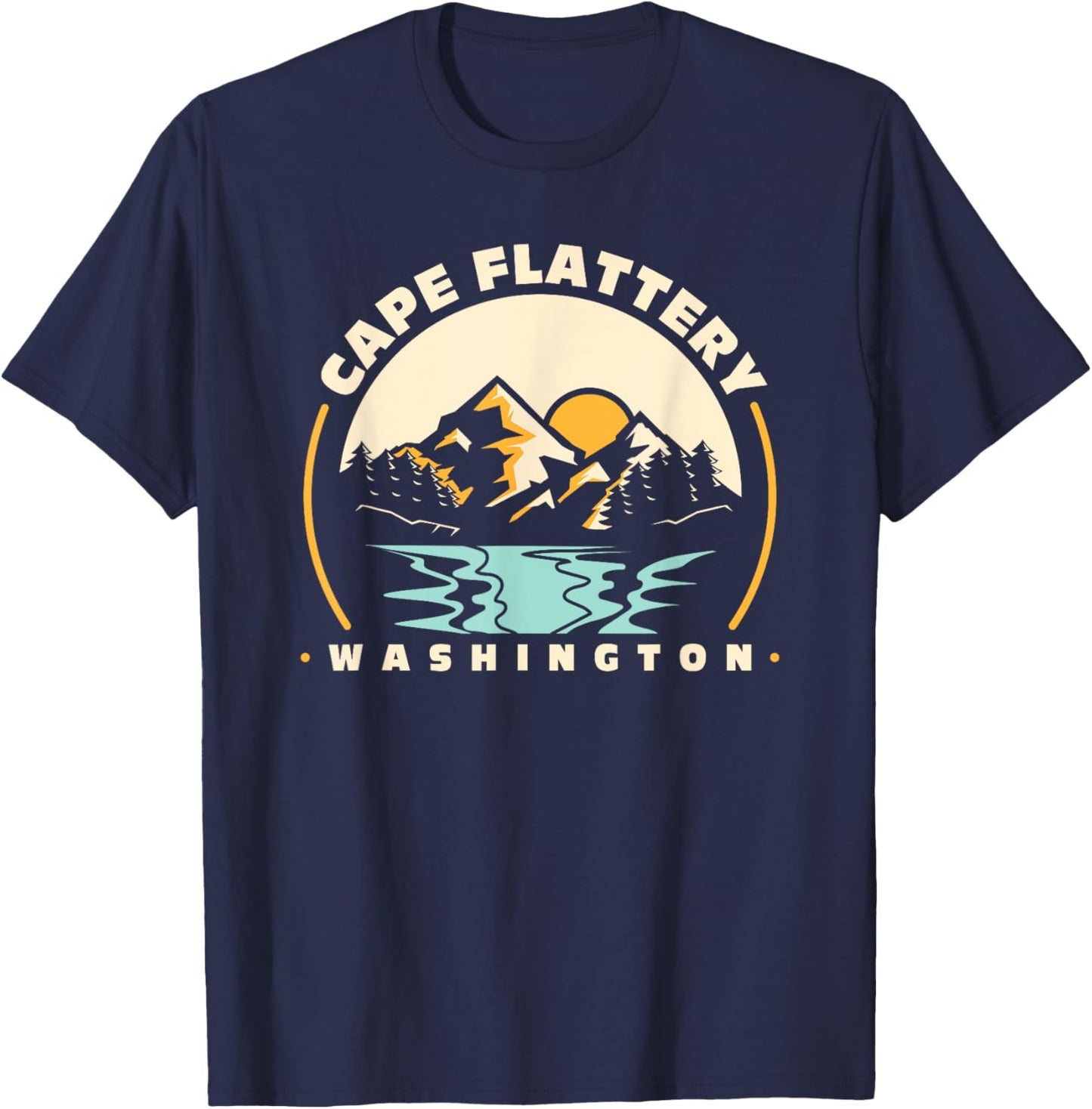 Cape Flattery Washington Souvenir Family Vacation Matching T-Shirt - T-Shirt | Navy