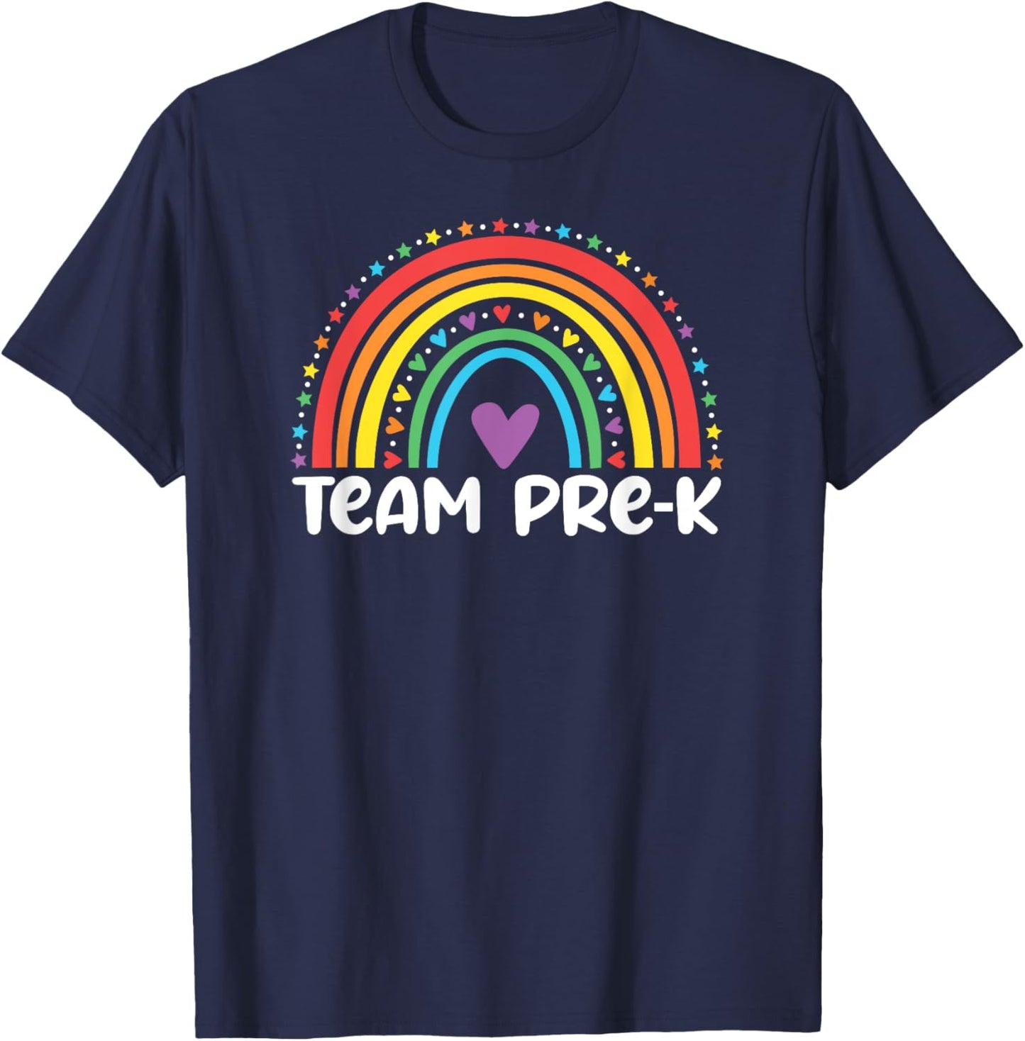 Team Pre-K Teacher Crew Squad Hello Back School Graduation T-Shirt - T-Shirt | Navy
