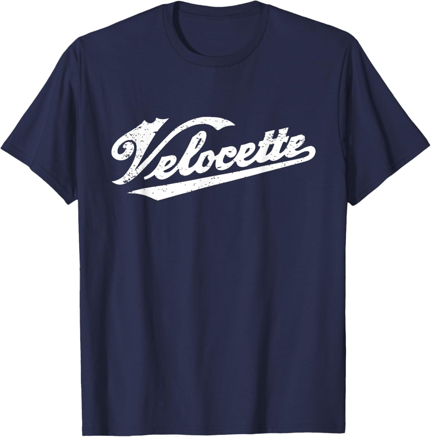 Velocette - Legendary Classic British Motorcycle T-Shirt - T-Shirt | Navy