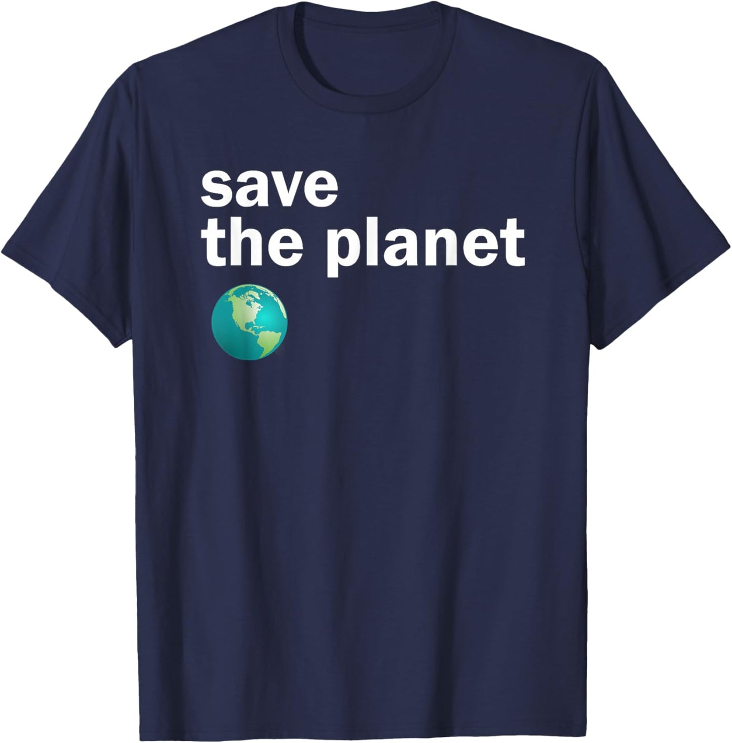 Vintage Save the Planet T-Shirt - T-Shirt | Navy
