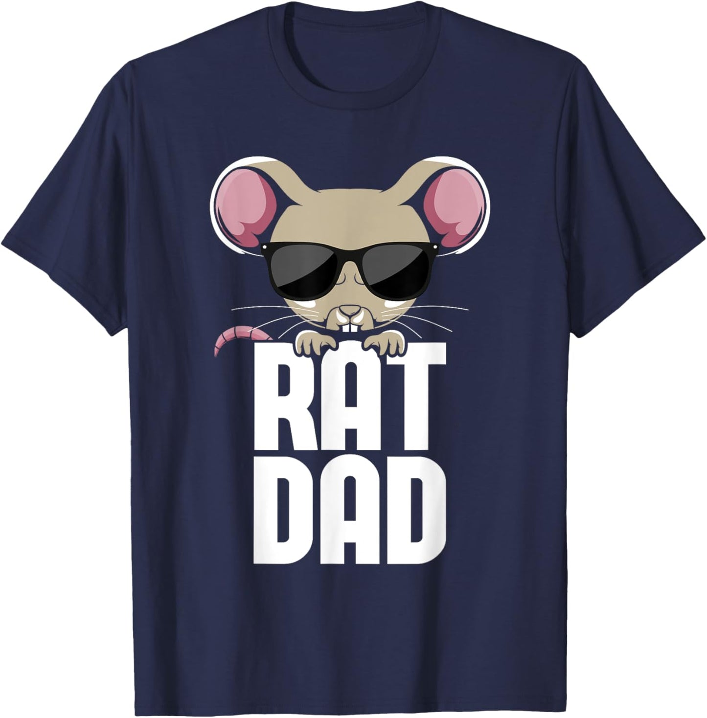 Rat Dad - Rat Lover Mouse Rodent Lover T-Shirt - T-Shirt | Navy