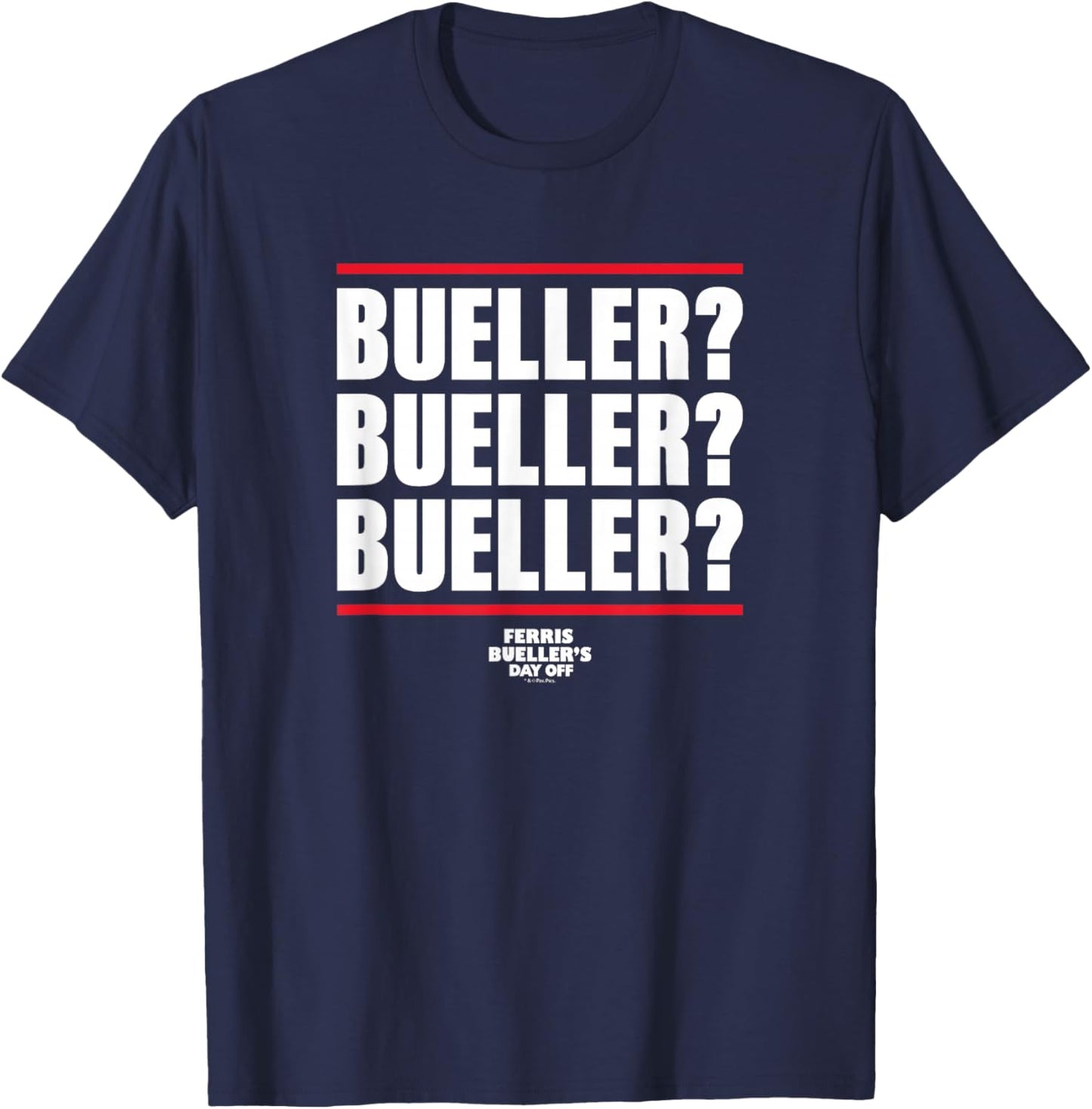 Ferris Bueller's Day Off - Bueller Bueller Bueller T-Shirt - T-Shirt | Navy