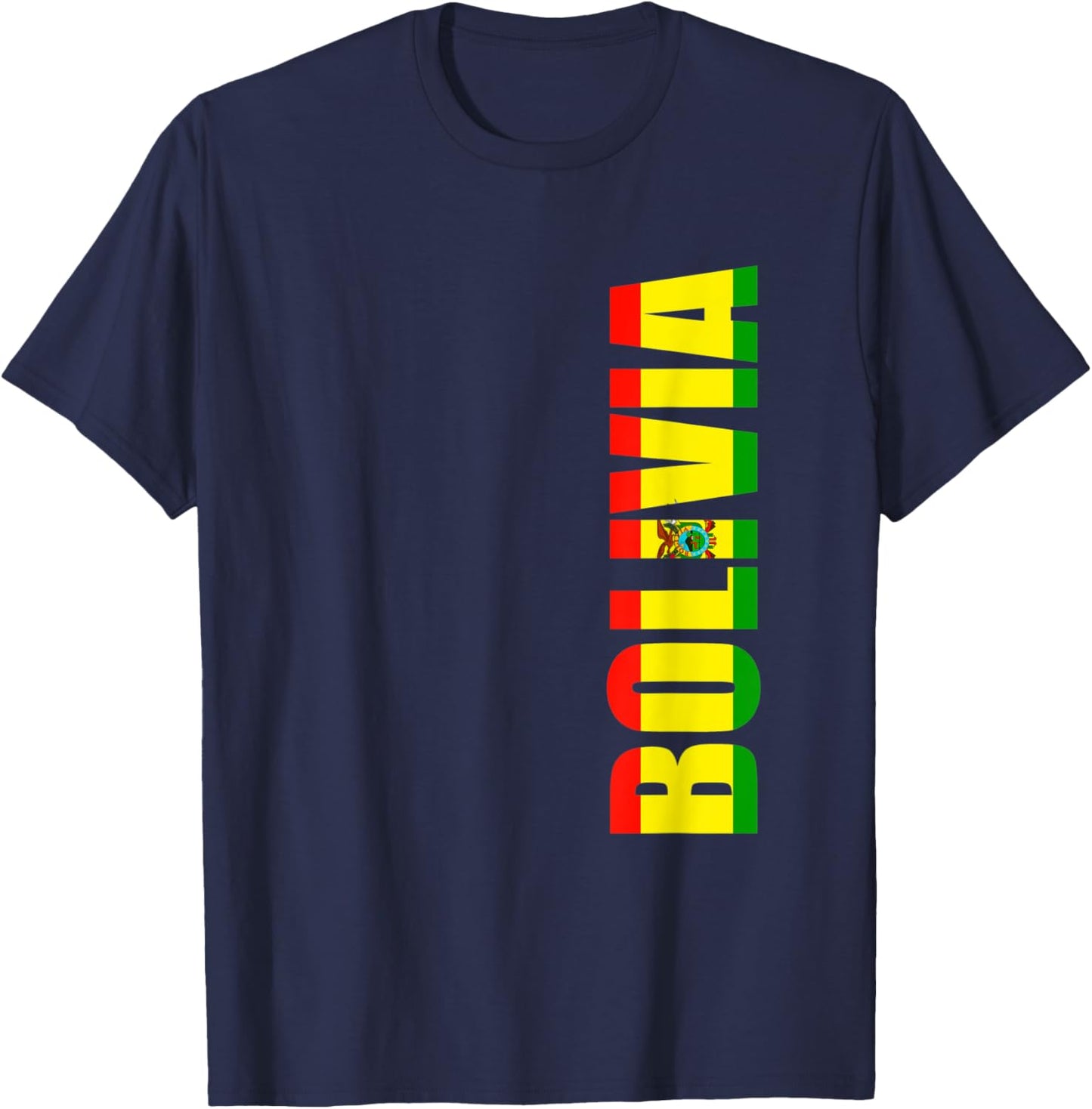 Bolivia Bolivian Flag T-Shirt - T-Shirt | Navy