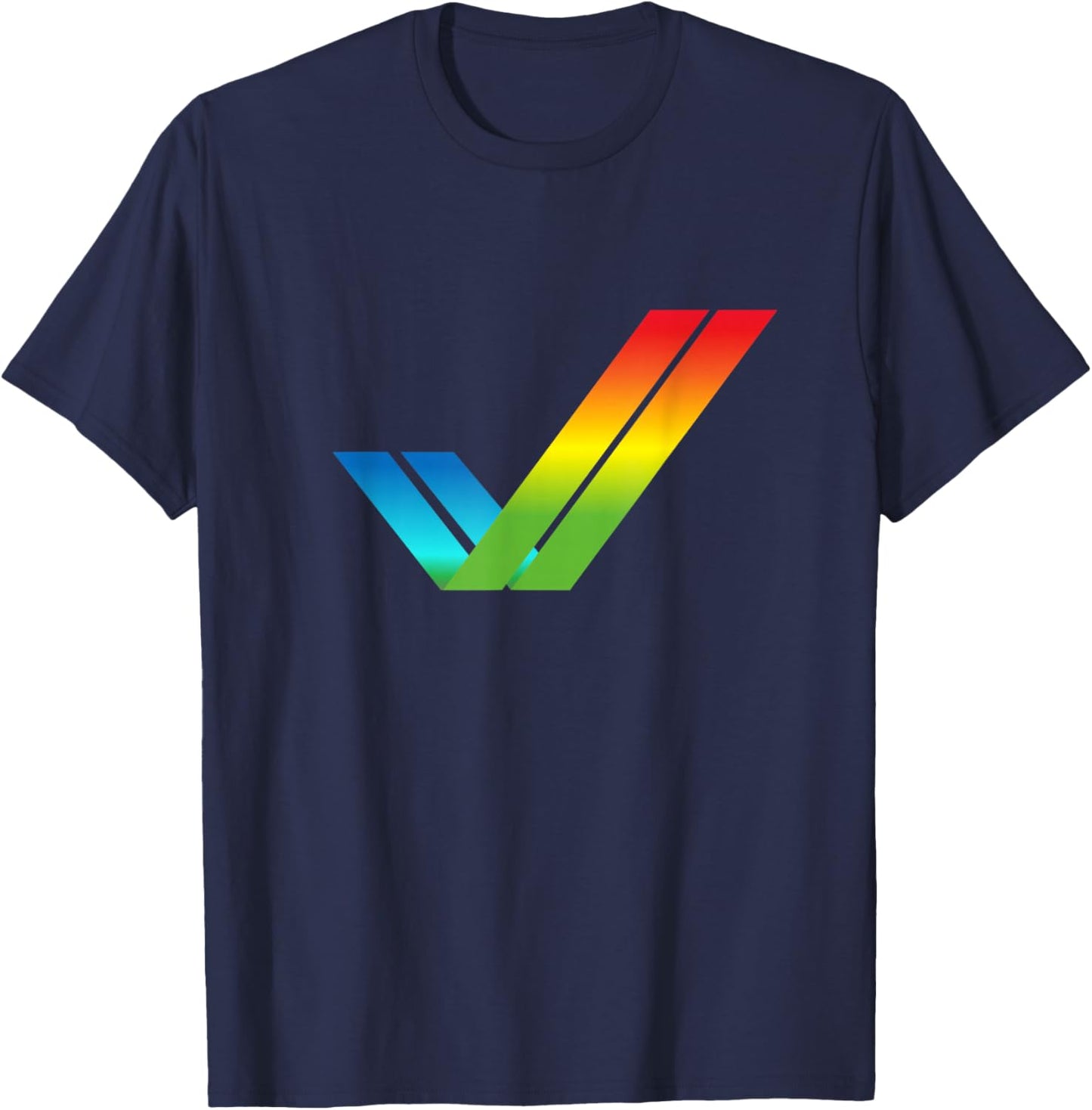 Amiga Tick Logo retro computer T-Shirt - T-Shirt | Navy