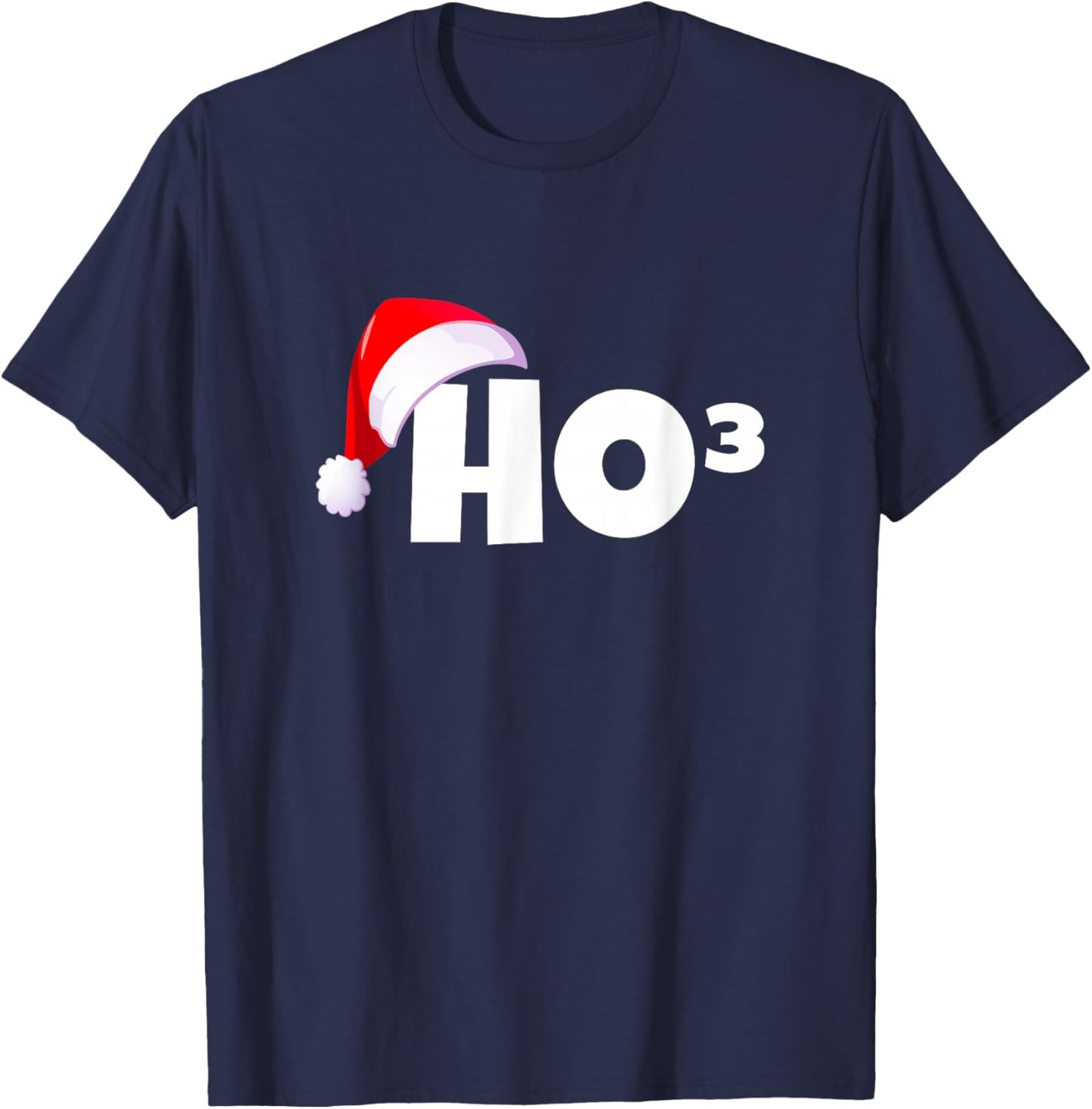 Christmas Santa HoHoHo Math & Physics Joke | Boys & T-Shirt - T-Shirt | Navy