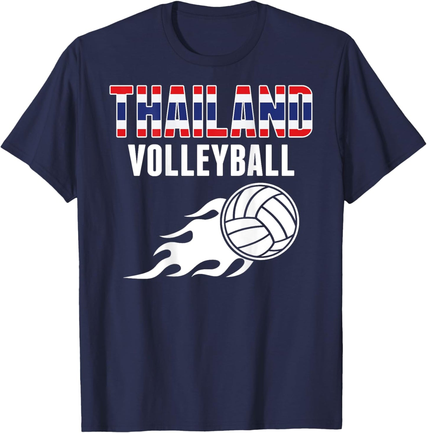Thailand Volleyball Fans Jersey - Thai Flag Summer Sports Women Kids T-Shirt - T-Shirt | Navy