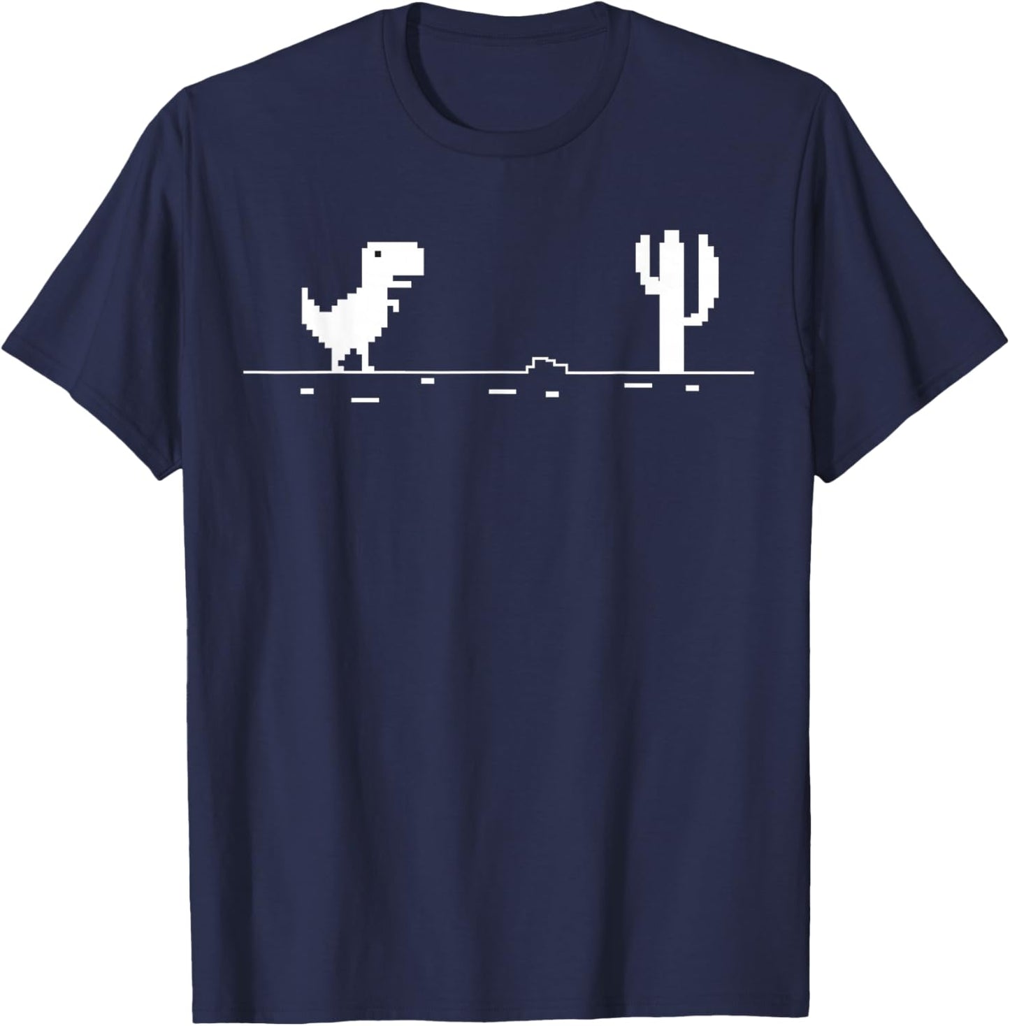 Pixel Dino T-Shirt - T-Shirt | Navy