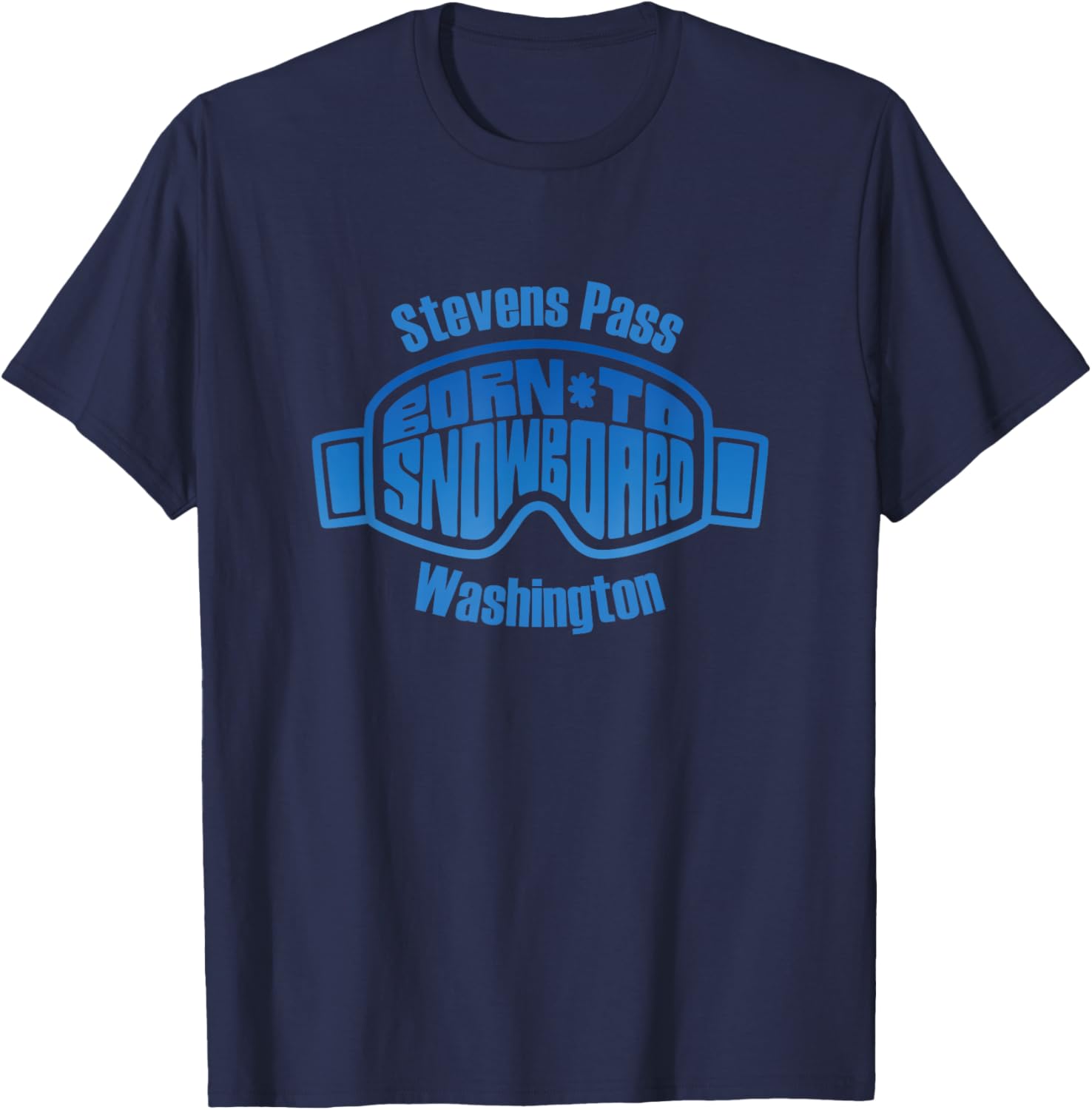 Stevens Pass Washington WA Snowboard Souvenir T-Shirt - T-Shirt | Navy