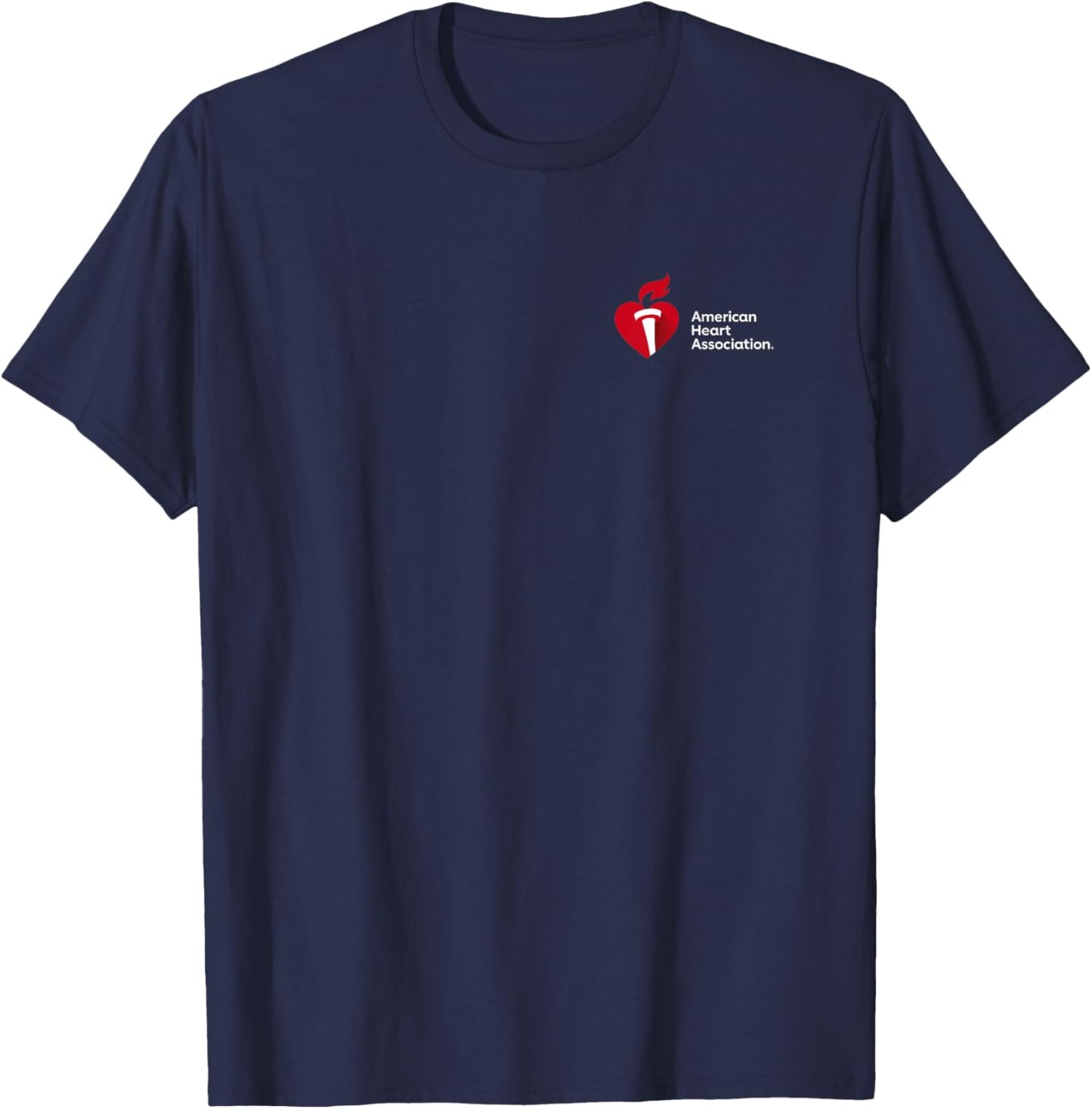 American AHA - Men's Black Classic Fit Short Sleeve - Small T-Shirt - T-Shirt | Navy