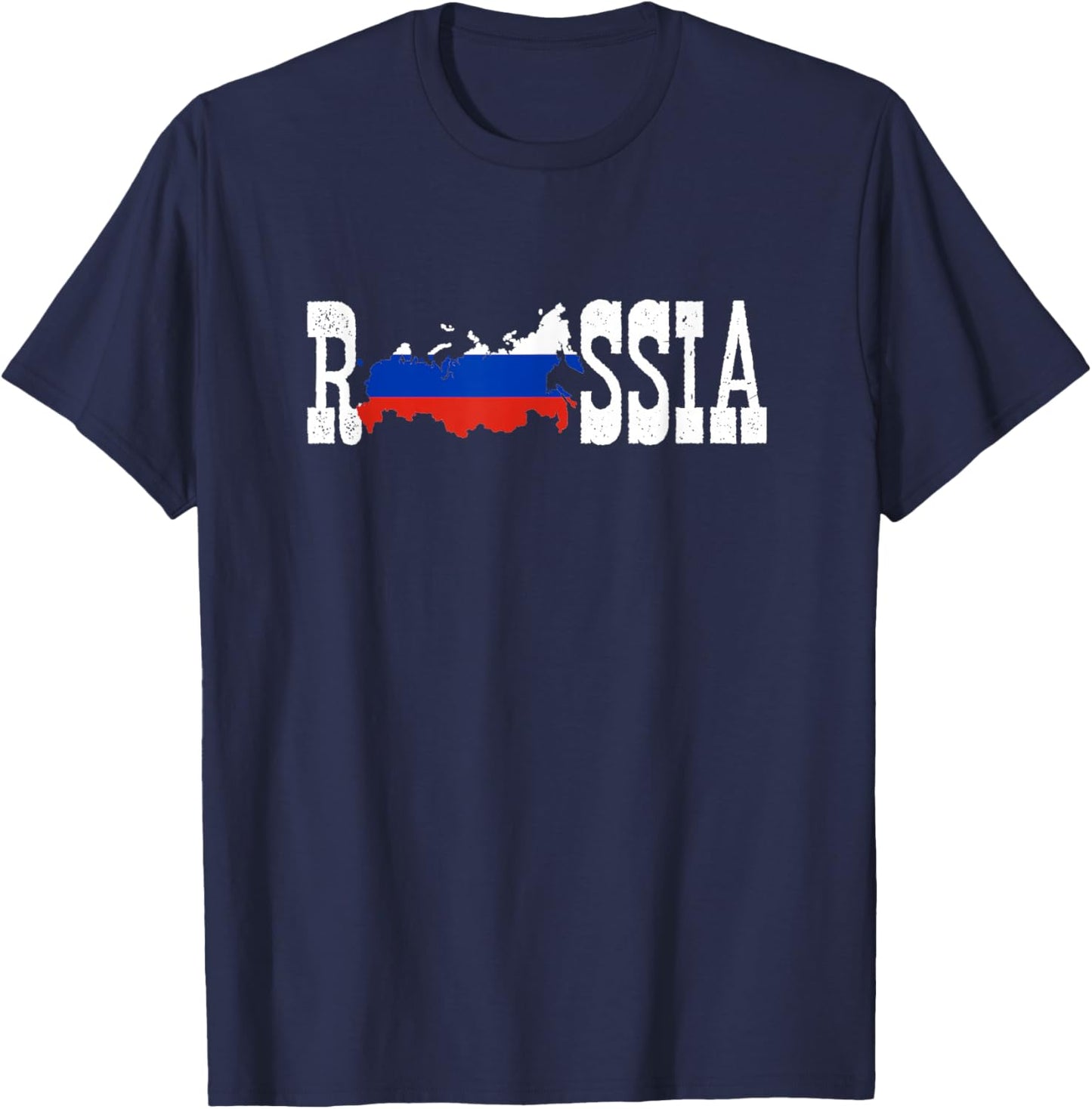 Russia Jersey for Love Russia Flag Russian T-Shirt - T-Shirt | Navy