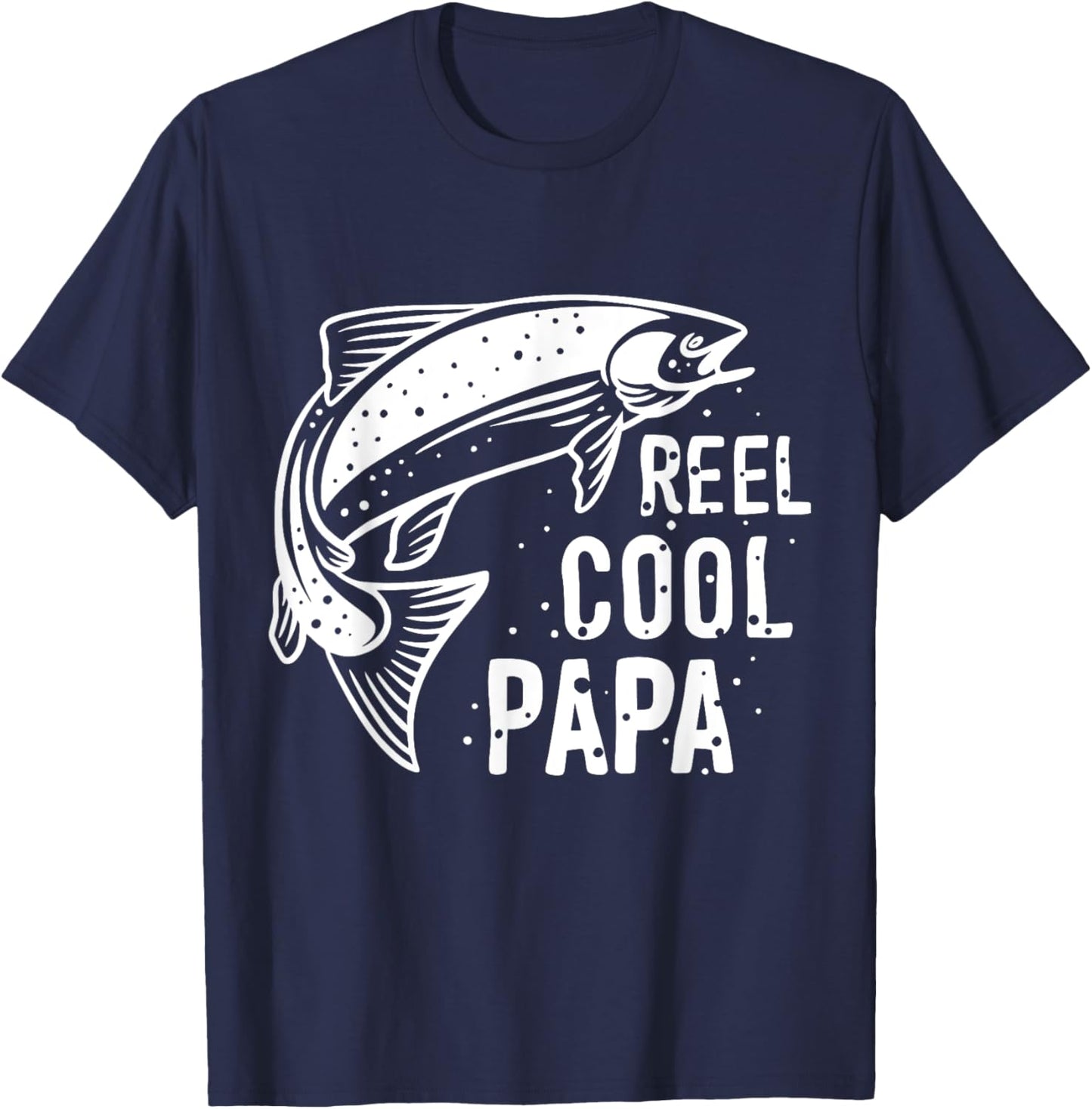 Reel Cool Papa | Fishing T-Shirt - T-Shirt | Navy