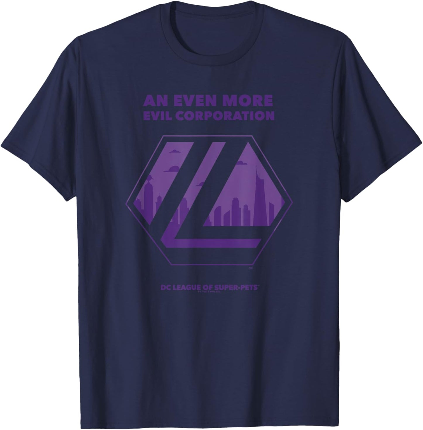 DC League Of Super-Pets Lex Luthor Evil Corporation Logo T-Shirt - T-Shirt | Navy