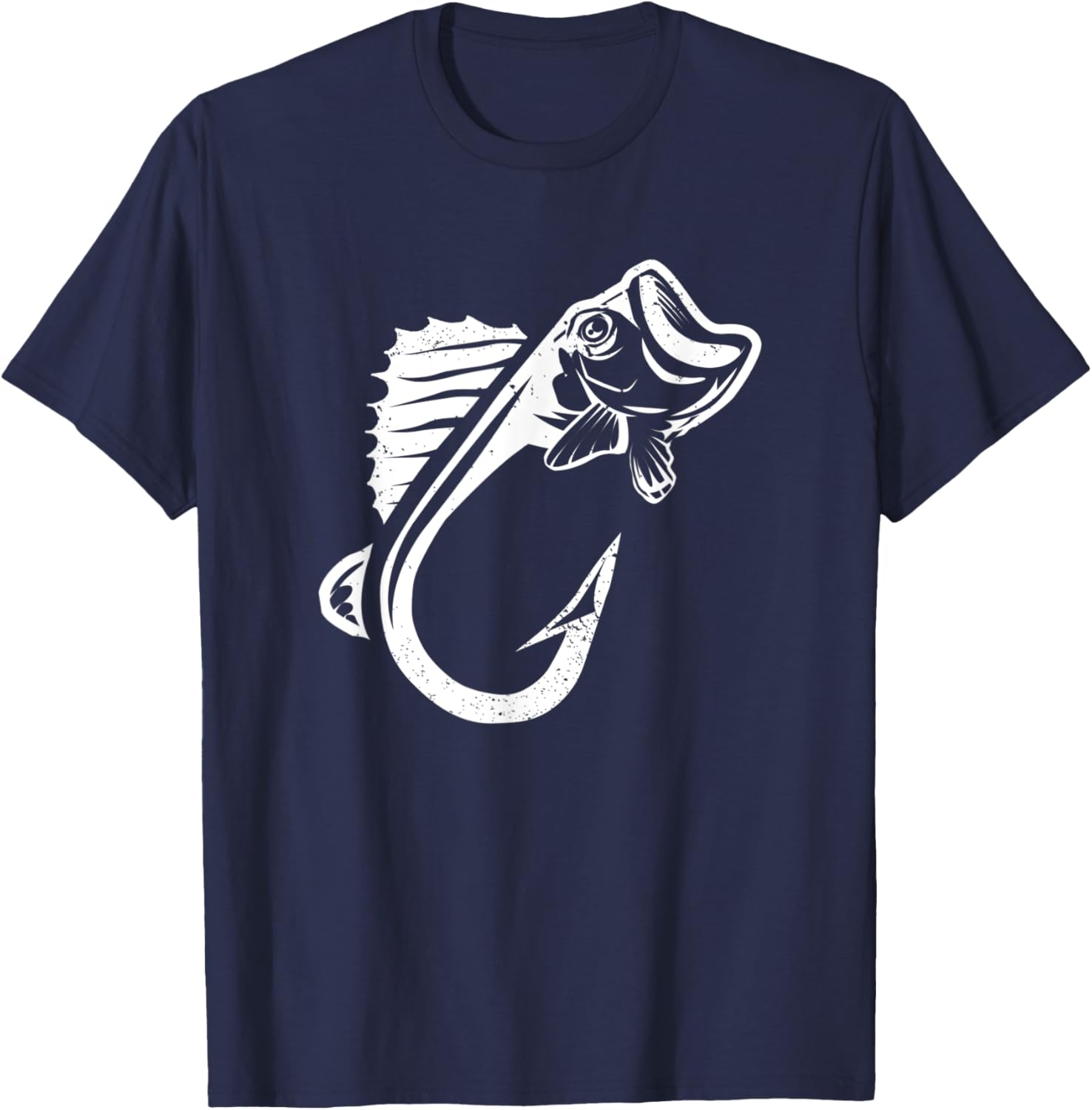 Cool Fishing Hook Fish Walleye Fishing Hooks Fisherman T-Shirt - T-Shirt | Navy
