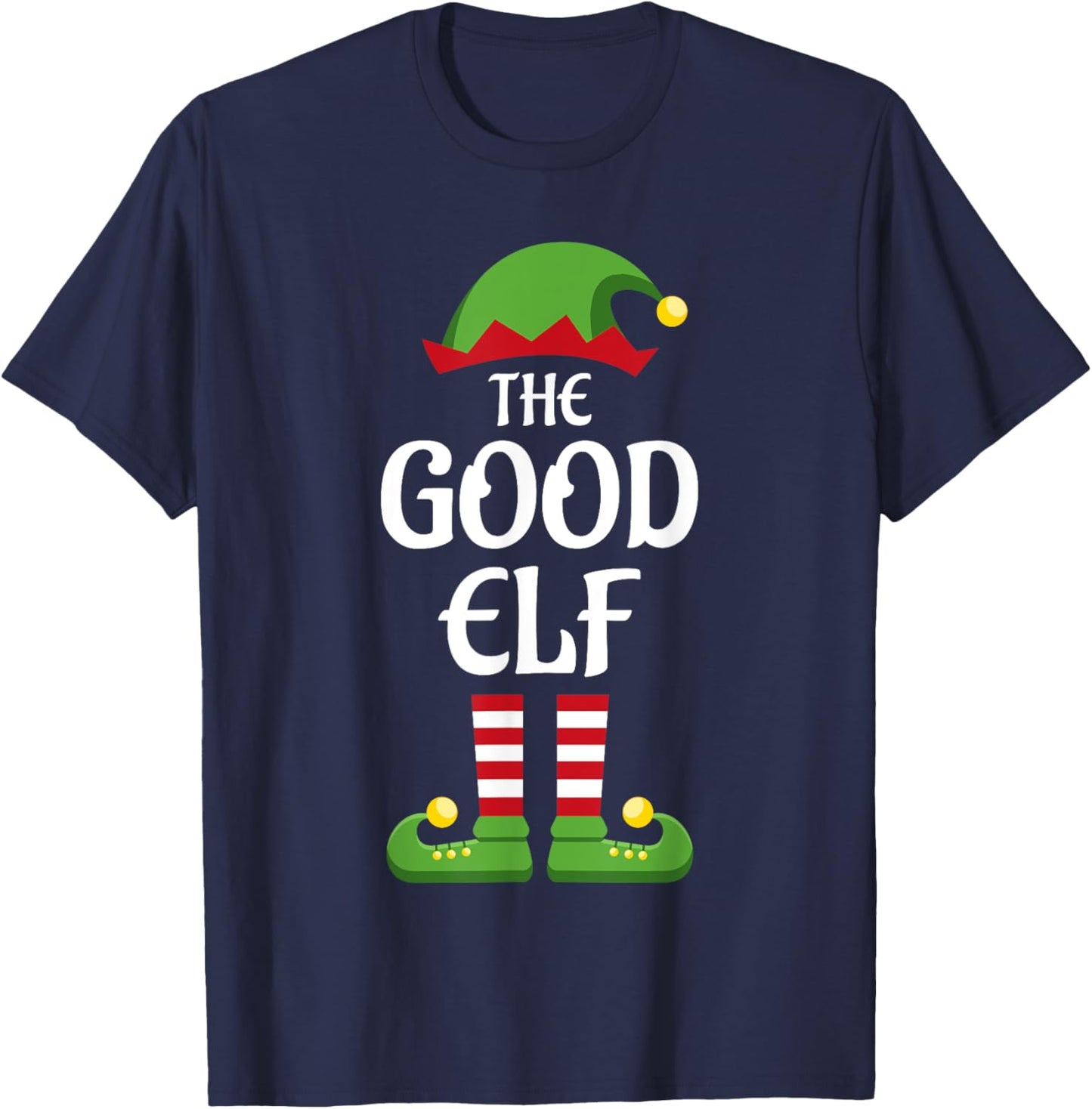 Good Elf Family Matching Group Christmas T-Shirt - T-Shirt | Navy