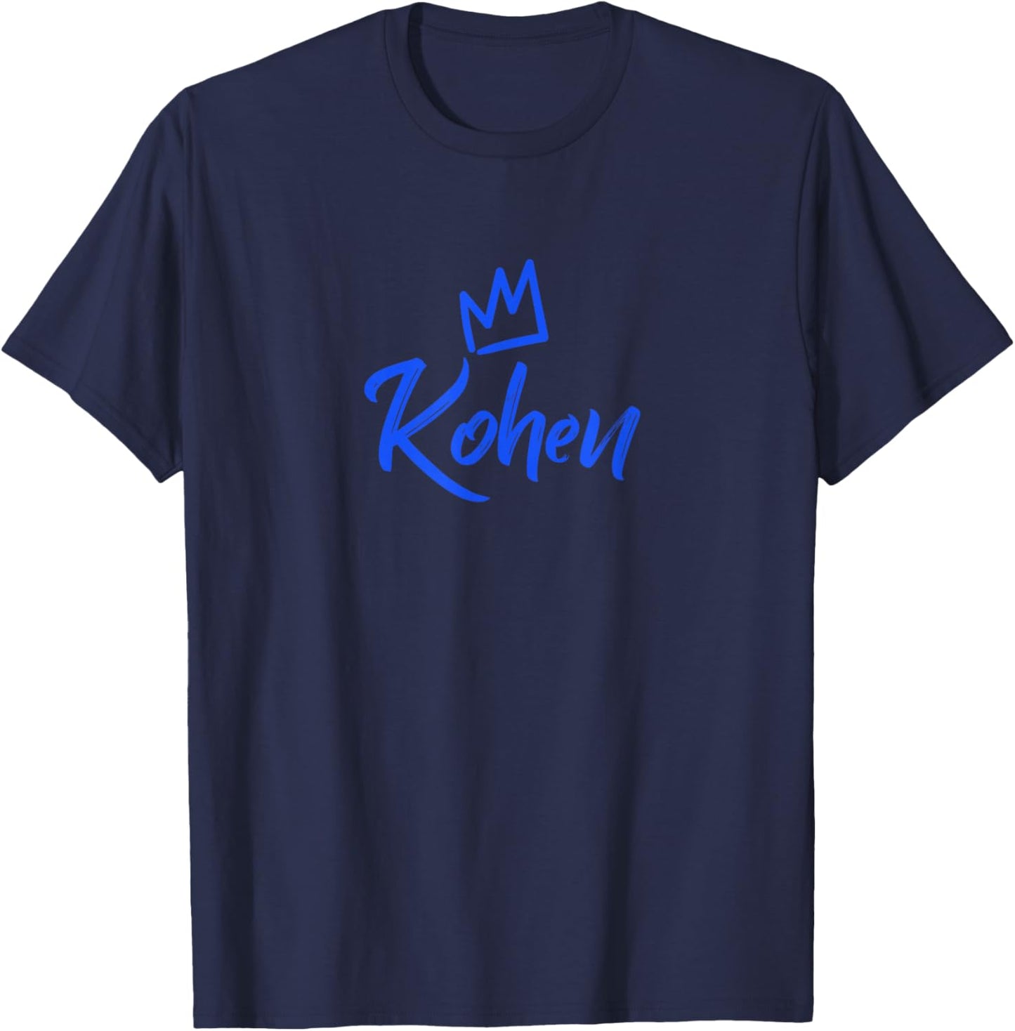 Kohen the King / Blue Crown & Name Called Kohen T-Shirt - T-Shirt | Navy