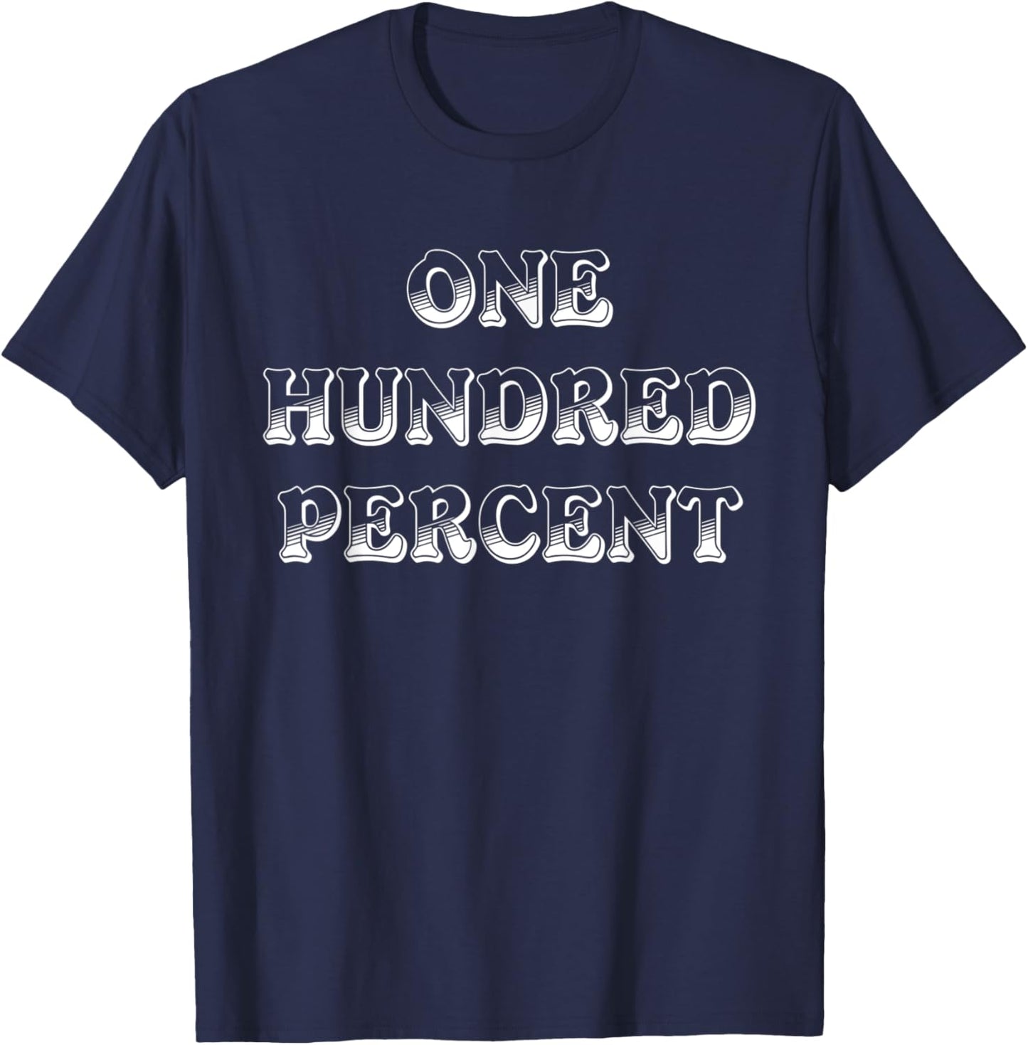 One Hundred Percent T-Shirt - T-Shirt | Navy